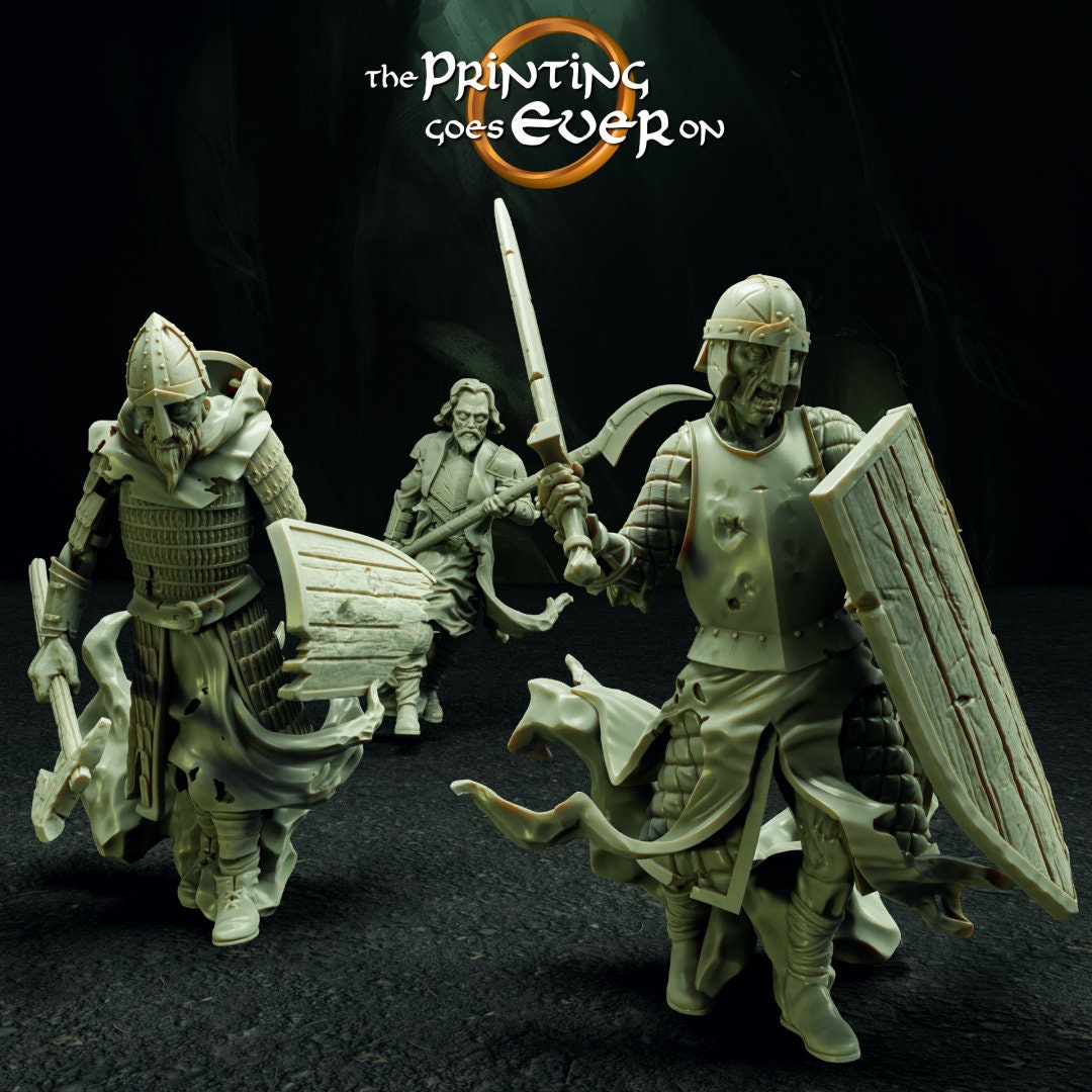 Ghost Warriors Army of dead 28mm miniature dungeon and dragons fantasy wargaming miniature tabletop fantasy wargame miniature painting dnd