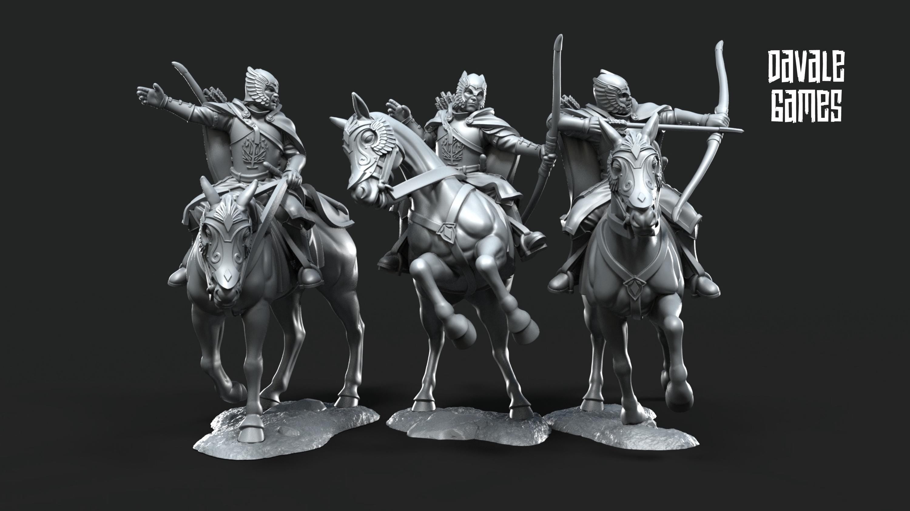 Grey Castle Court Guards Mounted