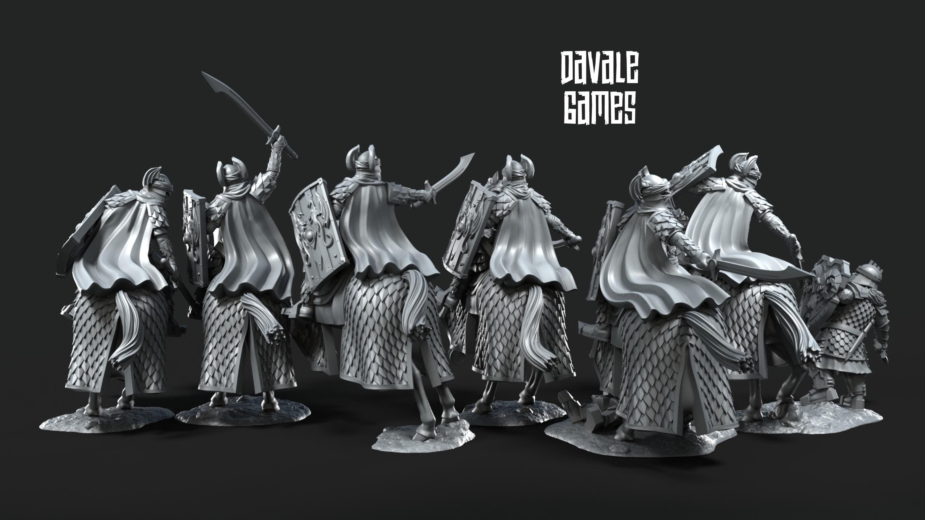 Dragon Army Elite on Horse 28mm miniature dungeon and dragons fantasy wargaming miniature tabletop fantasy miniature painting dnd