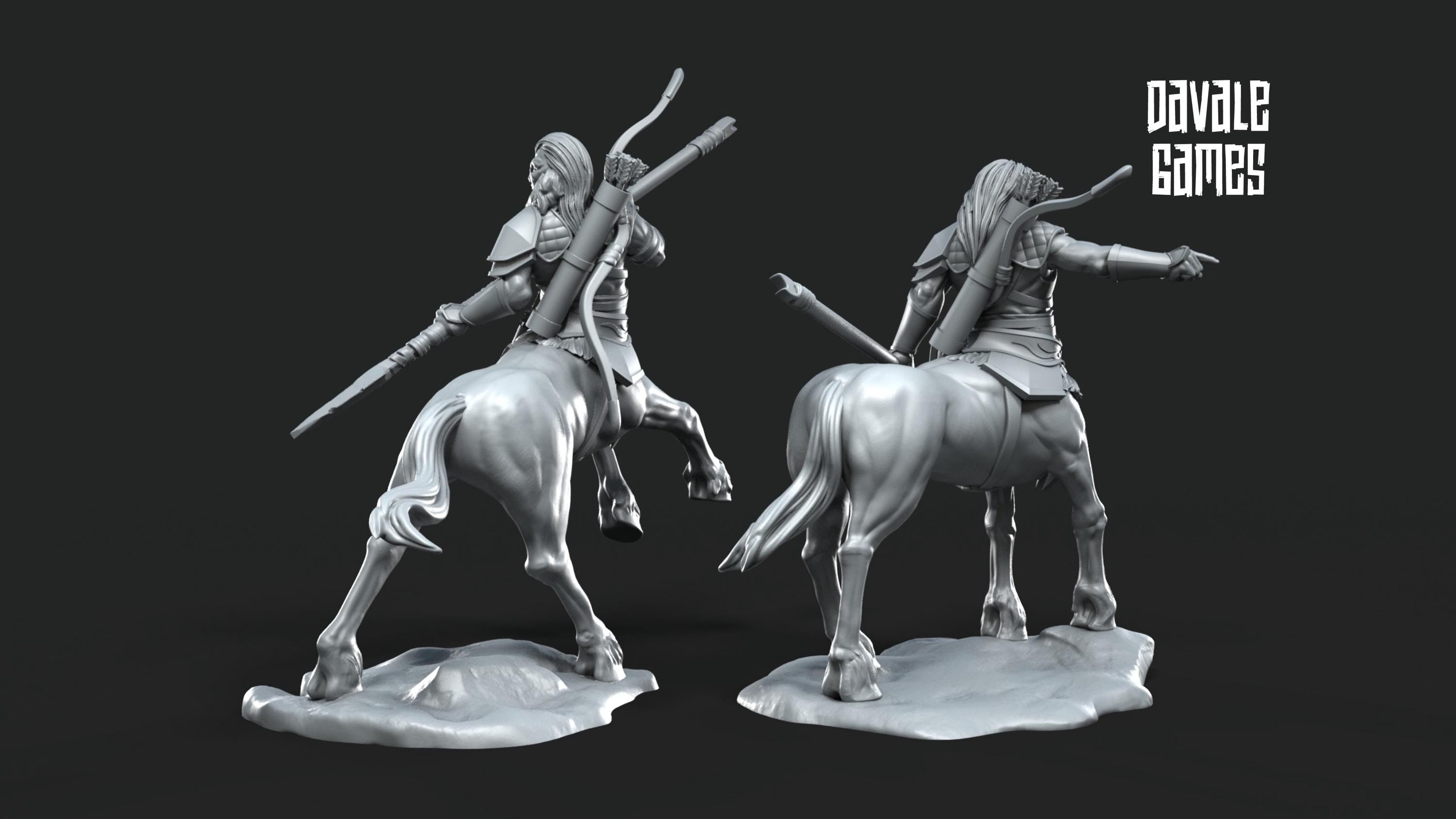 Centaurs with Lance tribe 28mm miniatures dnd fantasy miniatures dungeons & dragons miniatures painting tabletop wargames