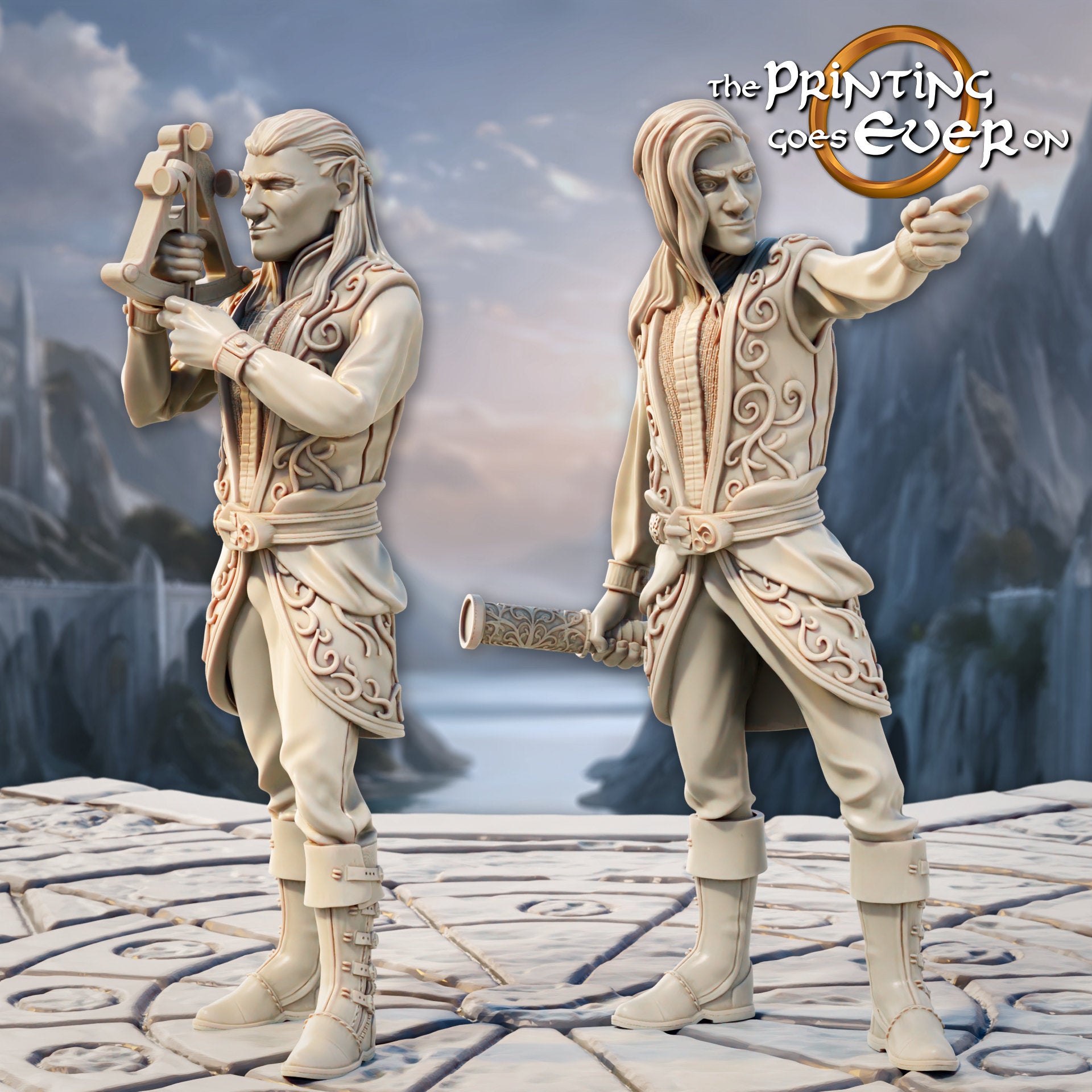 Silver Shore elven navigators 28mm miniatures dnd fantasy miniatures dungeons and dragons miniatures painting wargaming miniatures tabletop