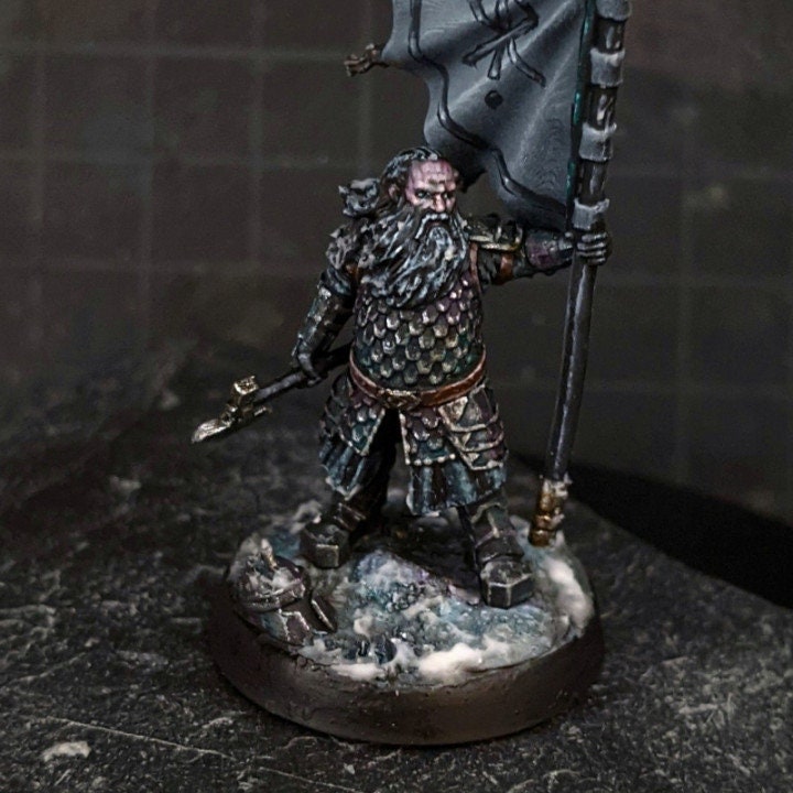 Silver Goat Dwarf Banner