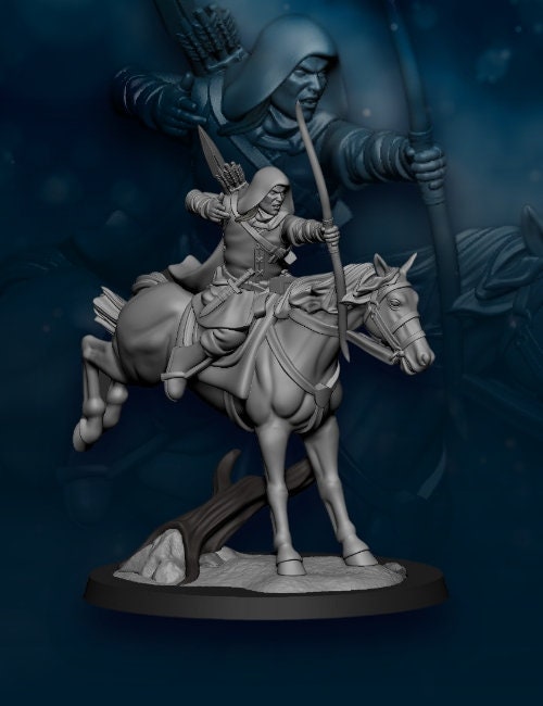 North Human rangers mounted 28mm miniatures dnd minis fantasy miniatures dungeons and dragons miniatures painting wargaming miniatures