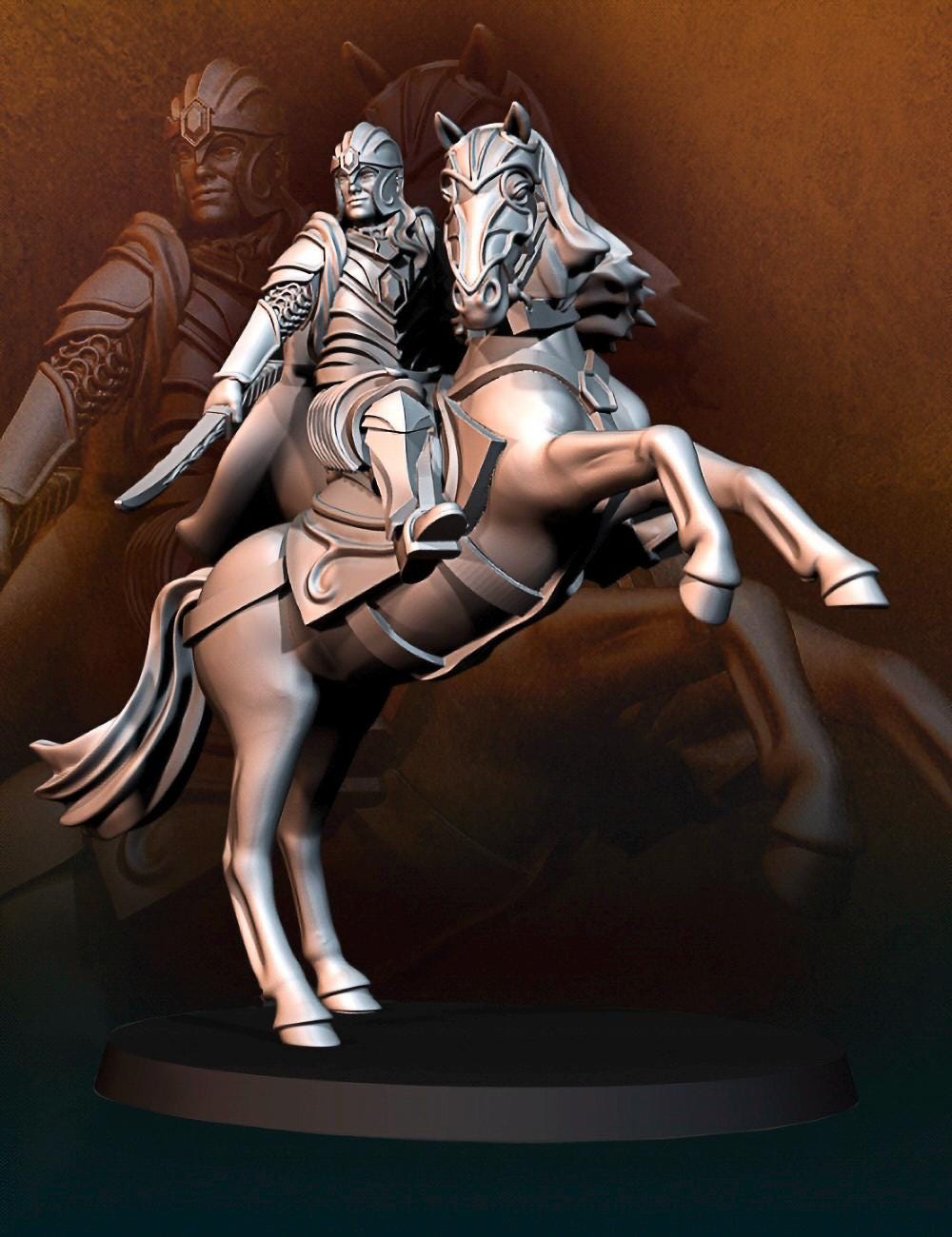 Elf captain 28mm miniatures dnd minis fantasy miniatures dungeons and dragons miniatures for painting wargaming miniatures tabletop wargames