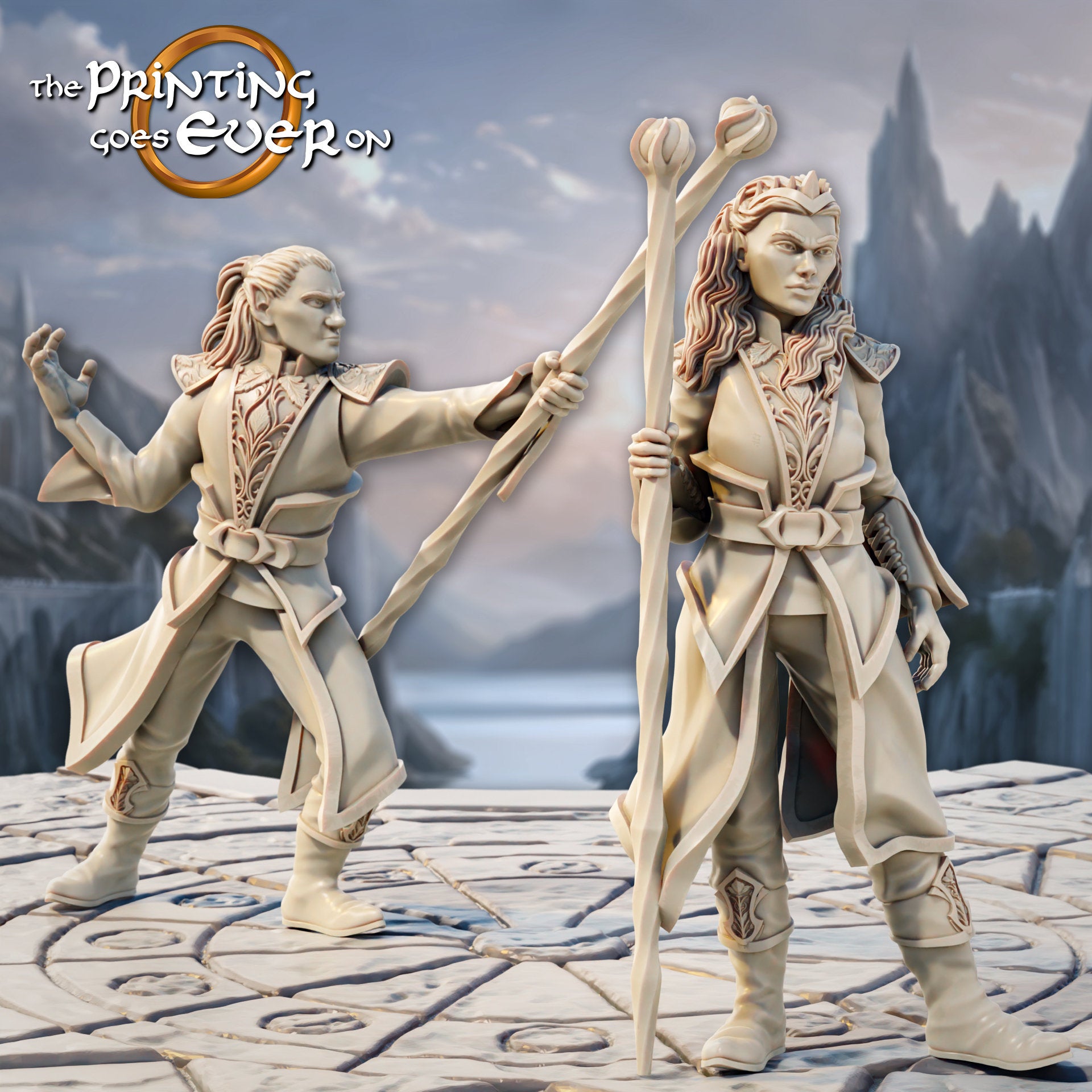 Silver Shore eleven Stormcaller mage 28mm miniatures dnd fantasy miniatures dungeons and dragons miniatures painting wargaming tabletop