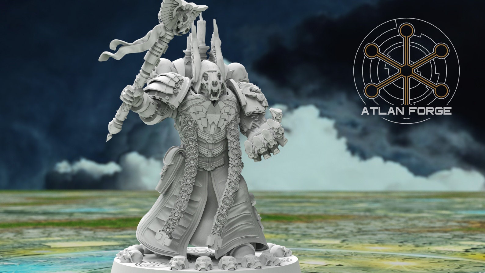 Angelic Soul Reaper 32mm sci-fi fantasy miniature for tabletop games grimdark RPGs dnd wargaming miniature dungeons and dragons gift