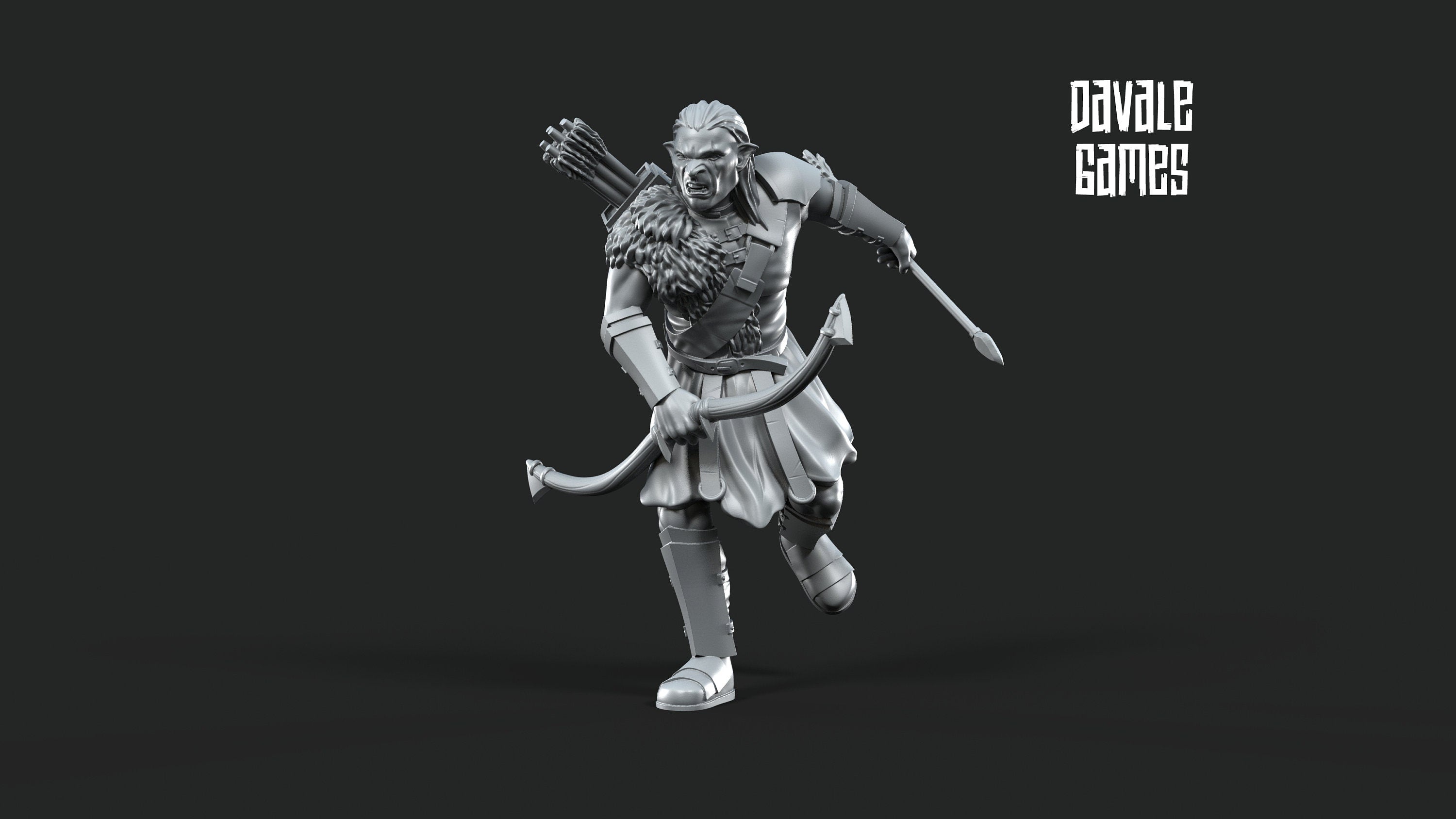 Regular Tracker orcs archers 28mm miniatures dnd fantasy miniatures dungeons and dragons wargaming miniatures tabletop wargames miniature