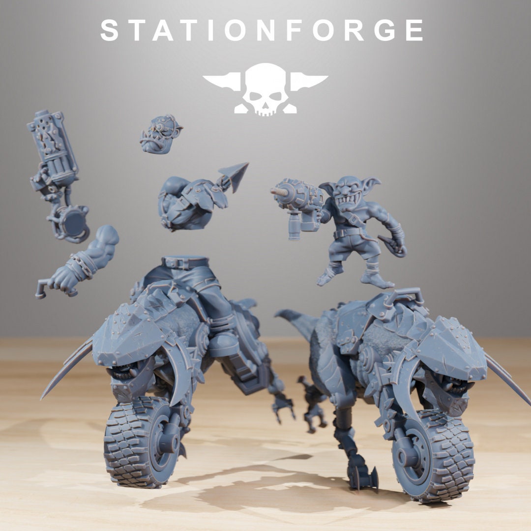 Orkaz Beast Riders 28mm sci-fi fantasy miniature for tabletop games grimdark RPGs dnd wargaming miniature dungeons and dragons