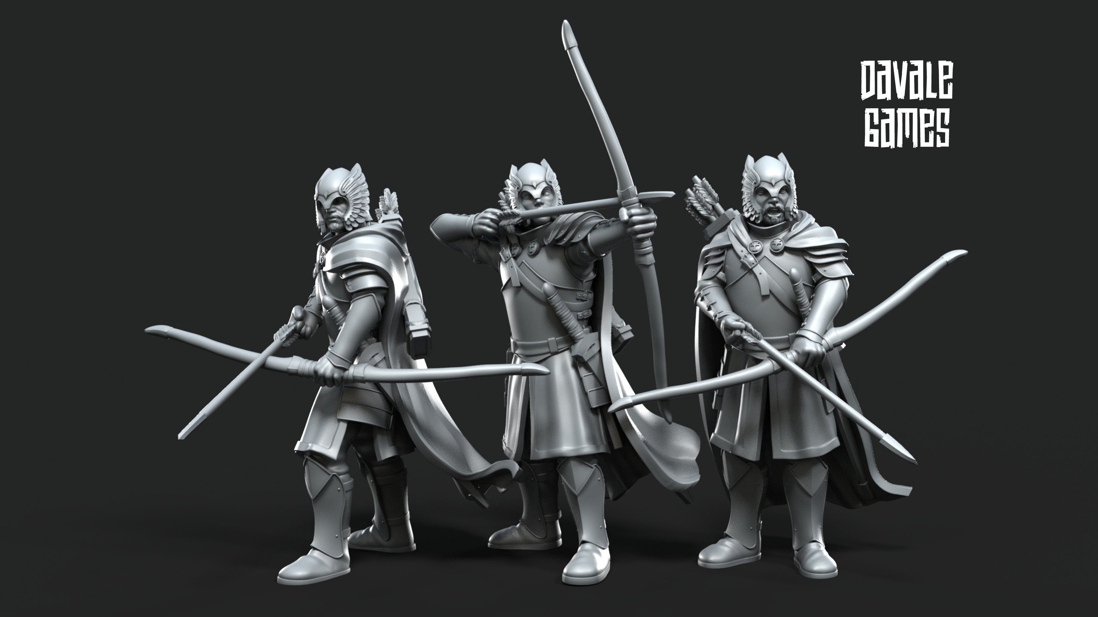 Grey Castle Strike Force 28mm Resin Miniatures – Fantasy Army Set for DnD and Wargaming