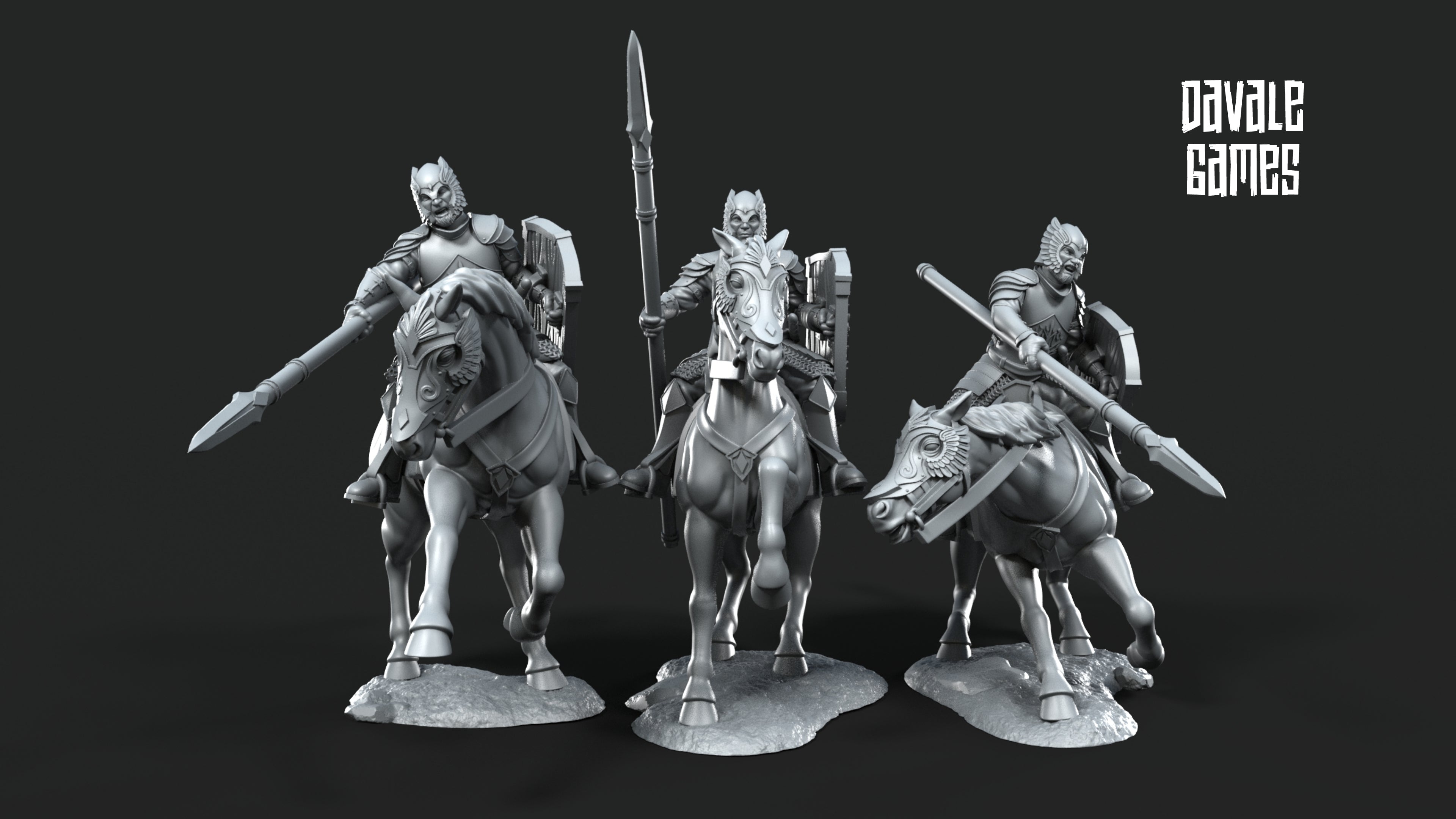 Grey Castle Strike Force 28mm Resin Miniatures – Fantasy Army Set for DnD and Wargaming