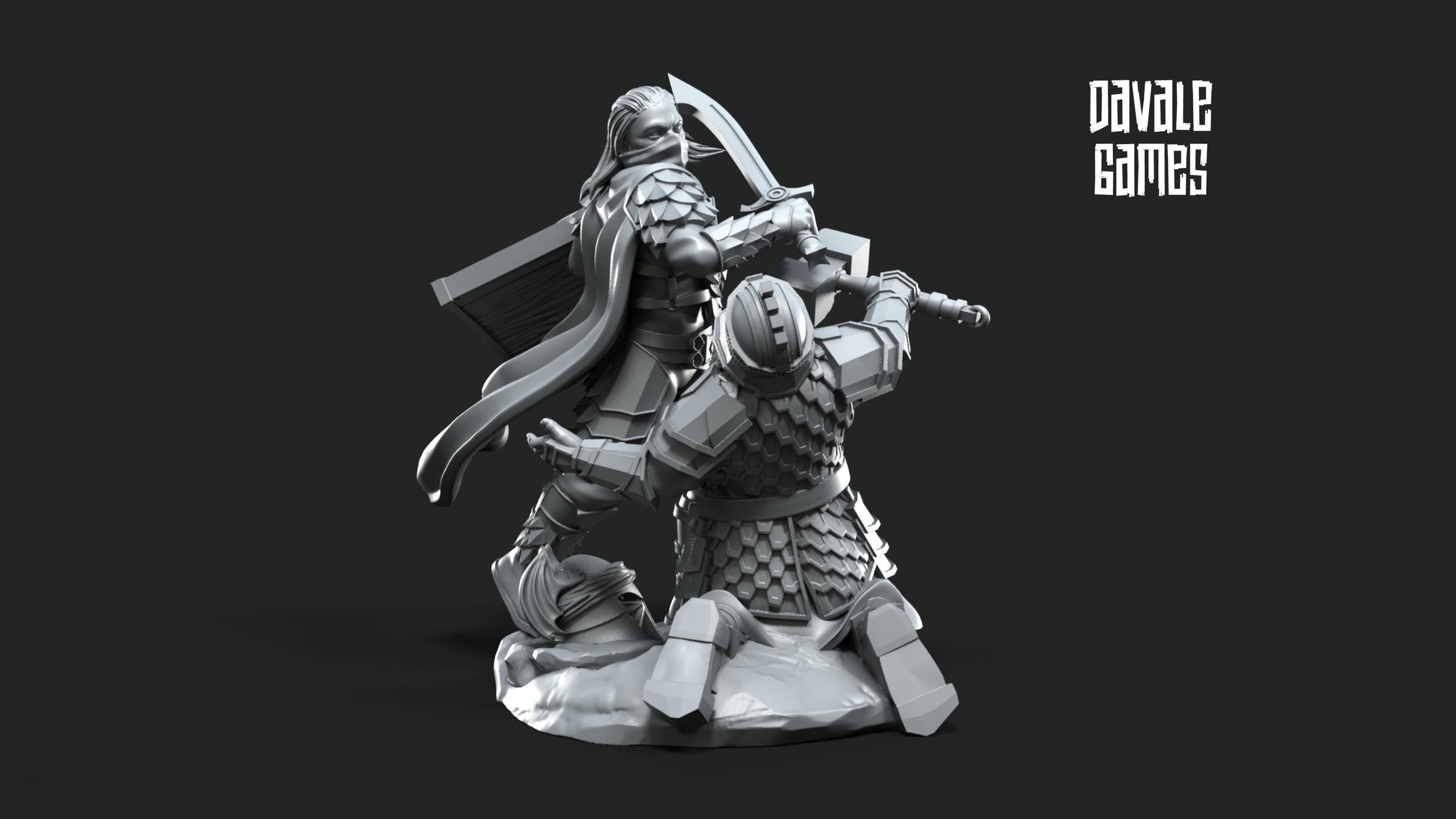 Rabänti General of the Elite 28mm miniatures fantasy dungeons and dragons miniature wargaming miniatures tabletop dnd dwarf army miniatures