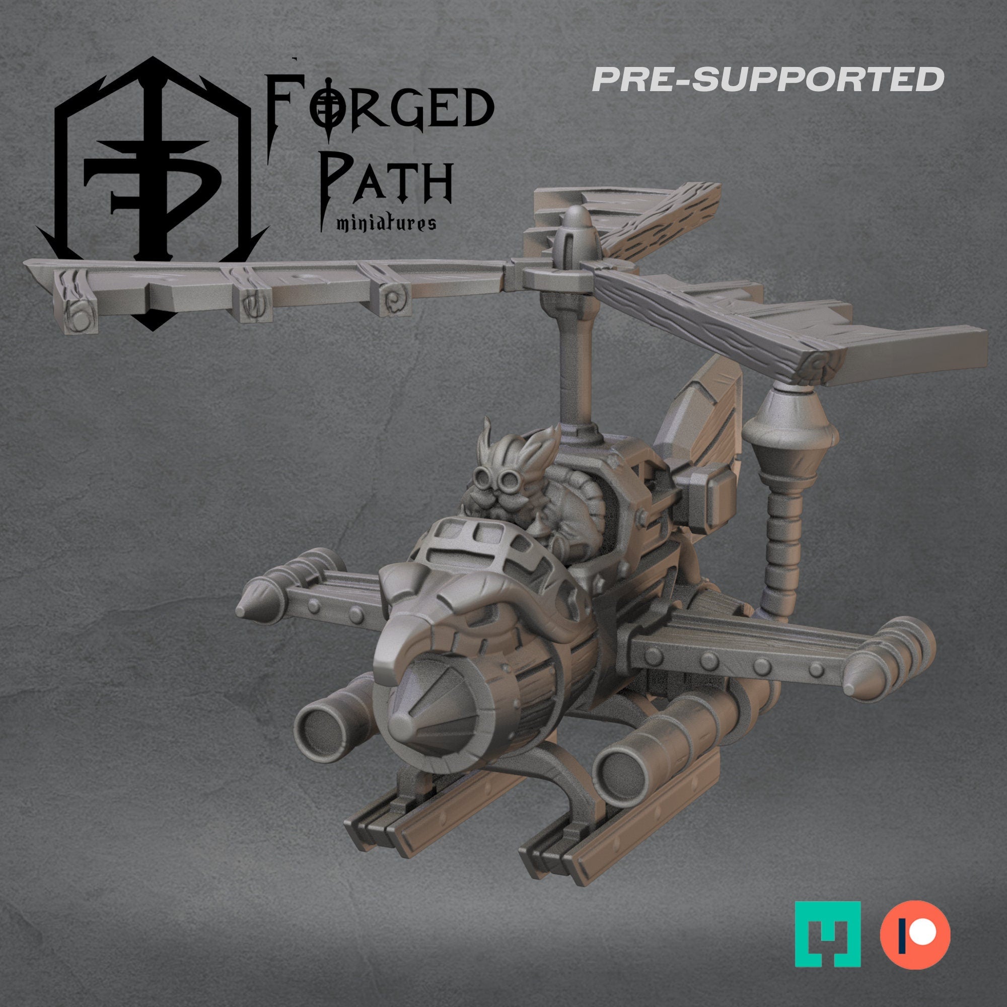 Gyrocopters - Skyhammer Squadron Dwarves Fantasy Wargaming Miniatures 32mm scale