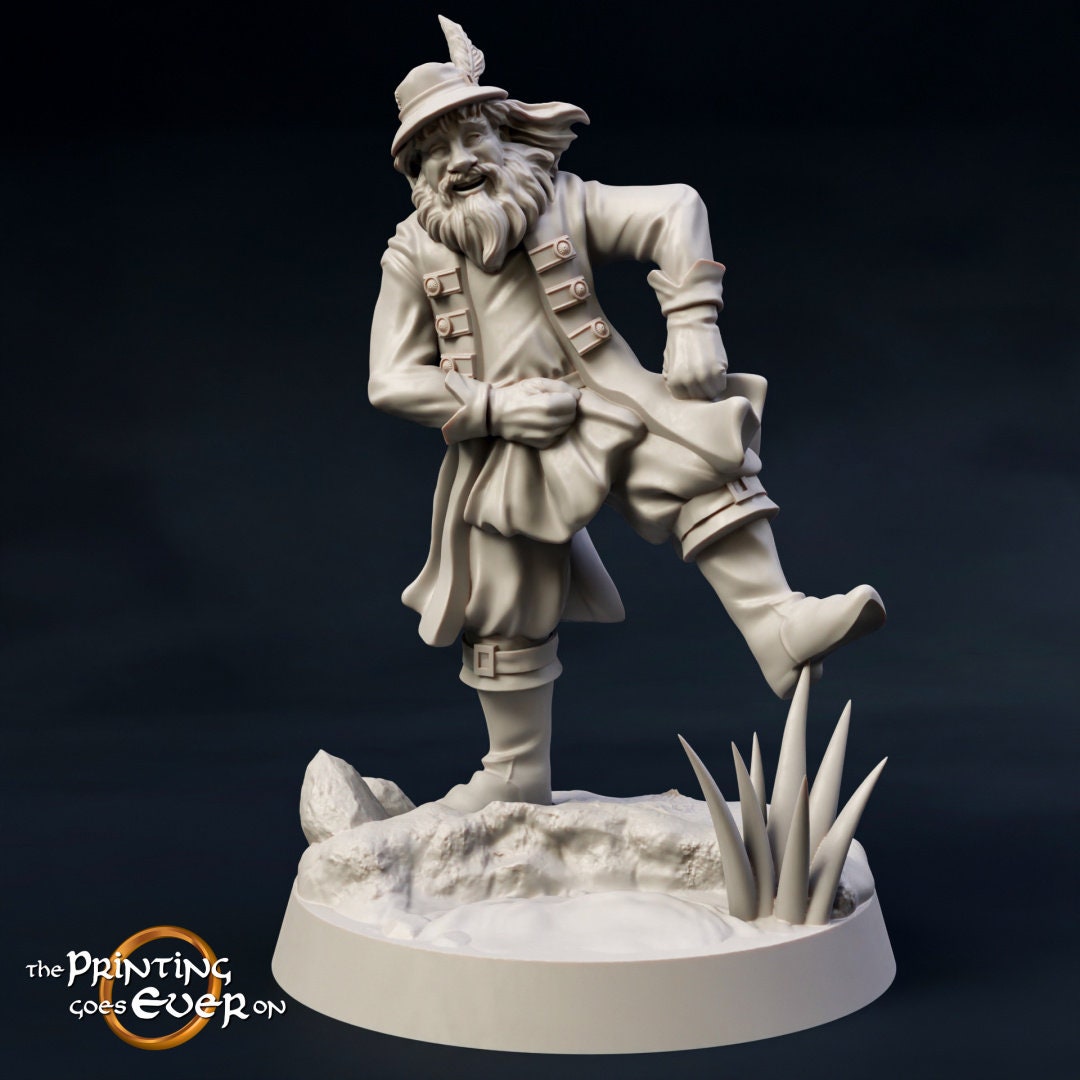 Thom the Bard 28mm fantasy wargaming miniature dnd minis  dungeons and dragons miniatures for painting wargaming miniatures tabletop