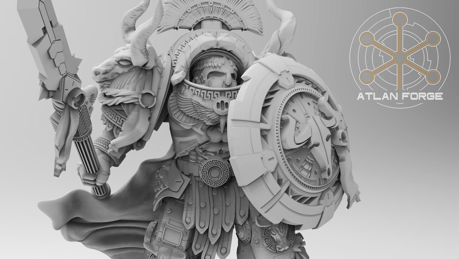 Minoan Myrmidon Captain 32mm wargame fantasy miniature dnd wargaming miniature dungeons and dragons painting gift RPG tabletop minis