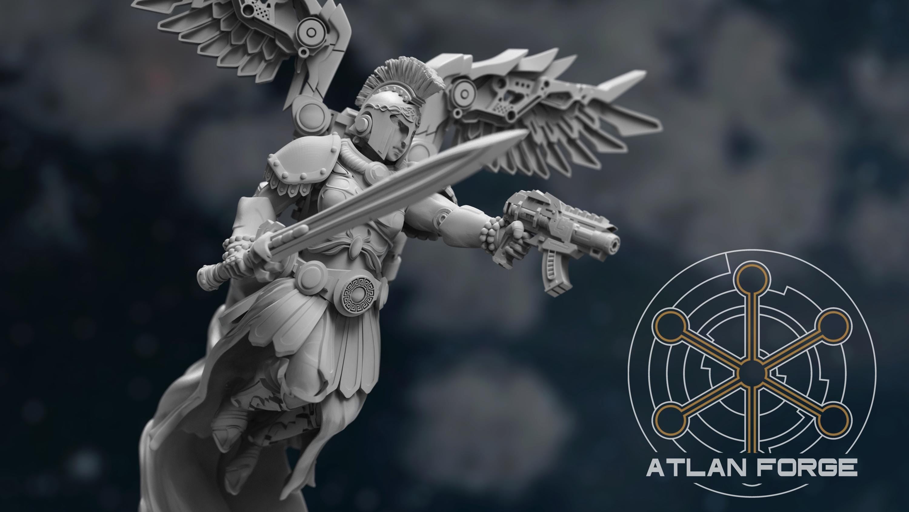 High Priestess of the Athenai 32mm sci-fi fantasy miniature tabletop games grimdark RPGs dnd wargaming miniature dungeons and dragons