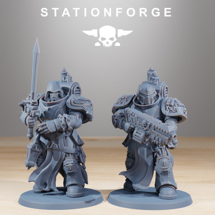 Socratis Crusaders 32mm sci-fi fantasy miniature for tabletop games grimdark RPGs dnd wargaming miniature dungeons and dragons