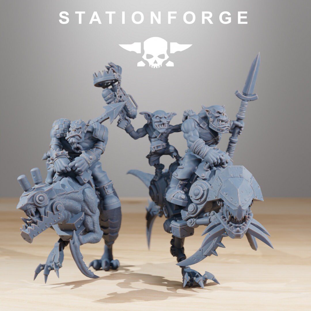 Orkaz Beast Riders 28mm sci-fi fantasy miniature for tabletop games grimdark RPGs dnd wargaming miniature dungeons and dragons