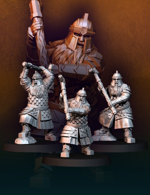 Silver Goat Dwarf box set bundle 28mm dnd miniature dungeon and dragons fantasy wargaming miniature tabletop wargame fantasy miniature