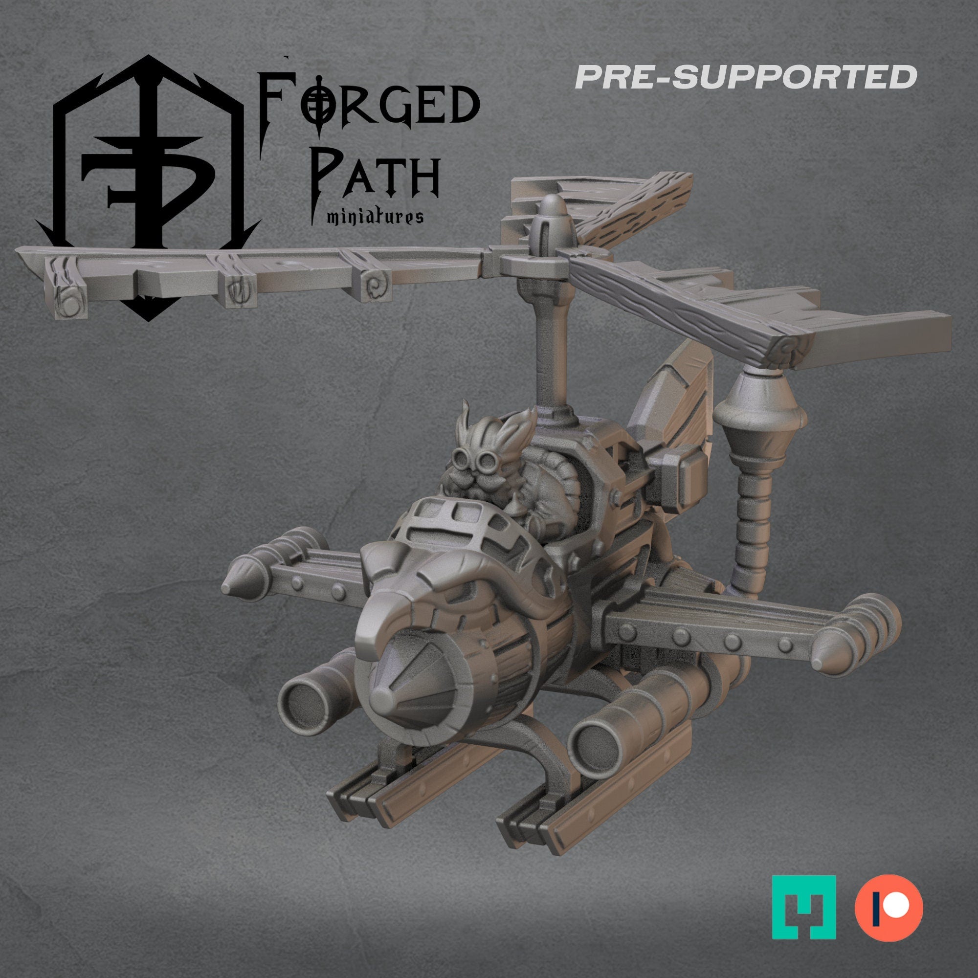 Gyrocopters - Skyhammer Squadron Dwarves Fantasy Wargaming Miniatures 32mm scale