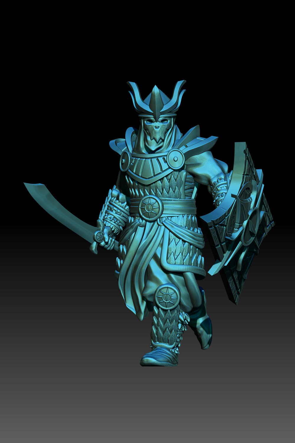 Golden Horde royal guards warriors 28mm miniatures dnd fantasy miniatures dungeons and dragons miniatures  wargaming miniatures tabletop