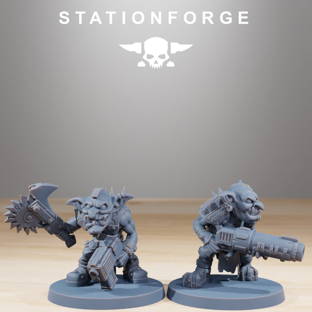 Gobs Berserkers 32mm sci-fi fantasy miniature for tabletop games grimdark RPGs dnd wargaming miniature dungeons and dragons