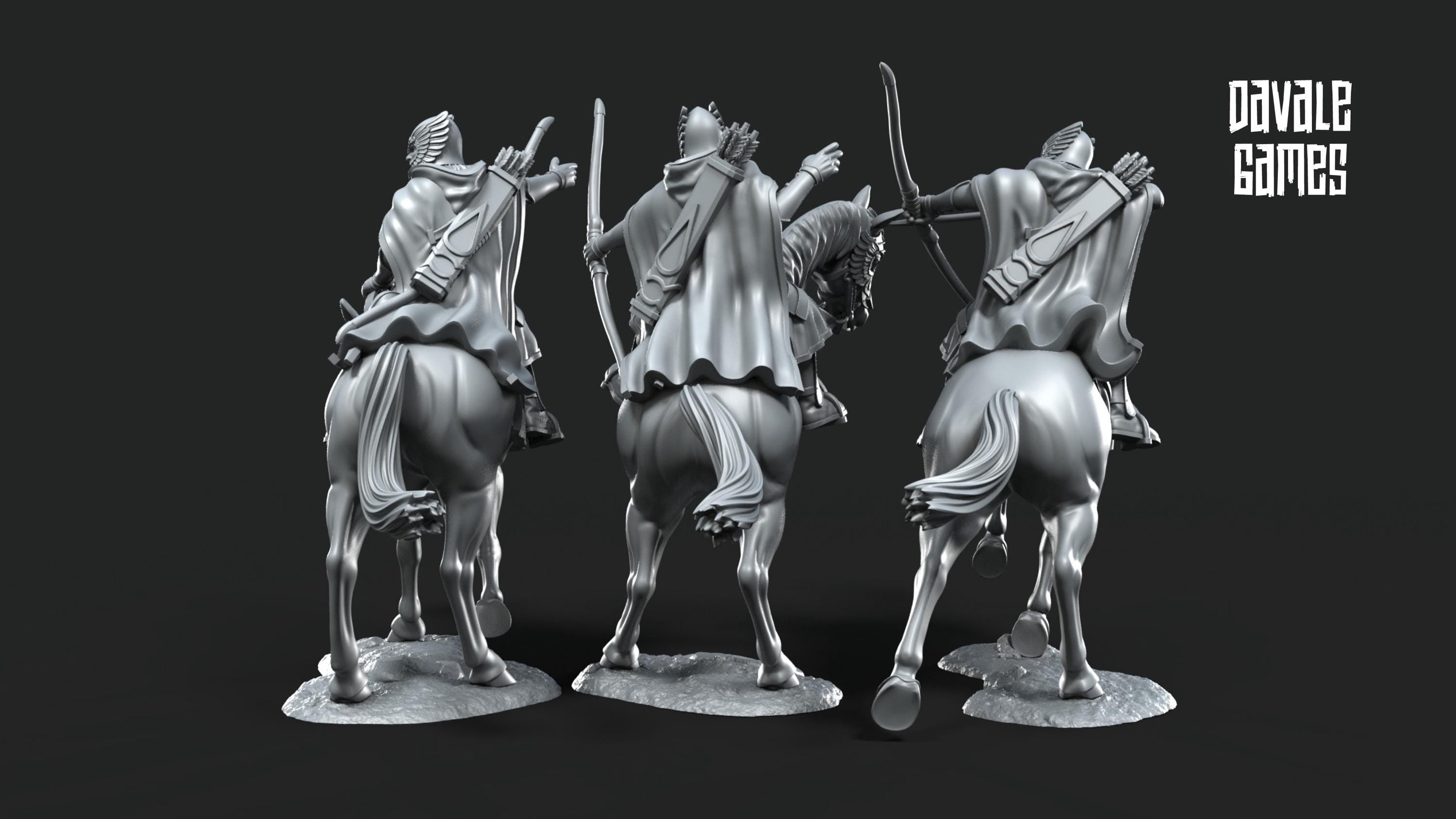 Grey Castle Court Guards Mounted
