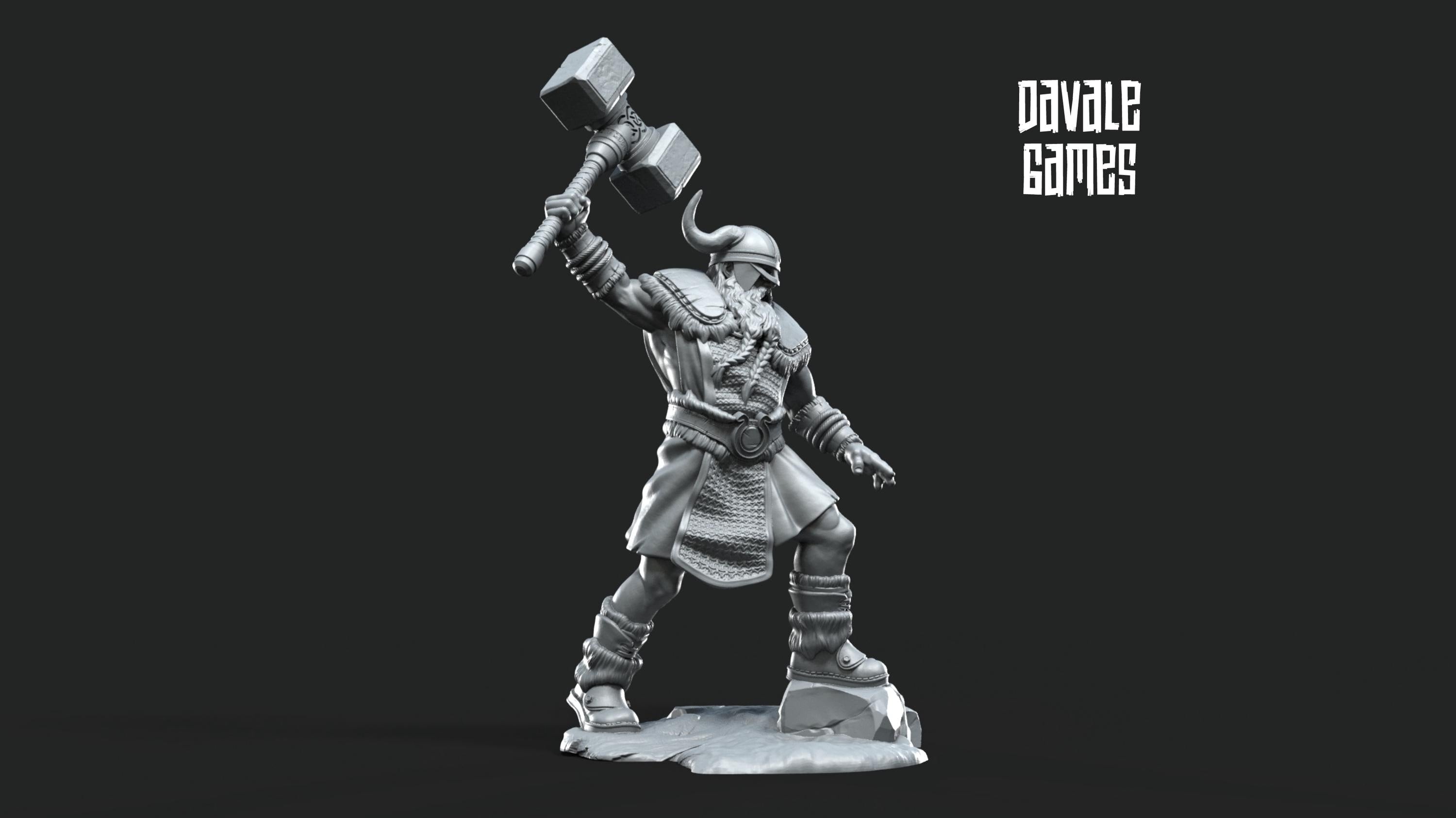 Hersir Viking Commander tribe 28mm miniatures dnd fantasy miniatures dungeons & dragons miniatures painting tabletop wargames