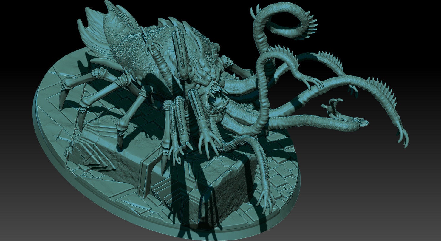 Ancient Guardian Of The Lake 28mm miniatures fantasy dungeons and dragons miniature wargaming miniatures tabletop dnd miniatures