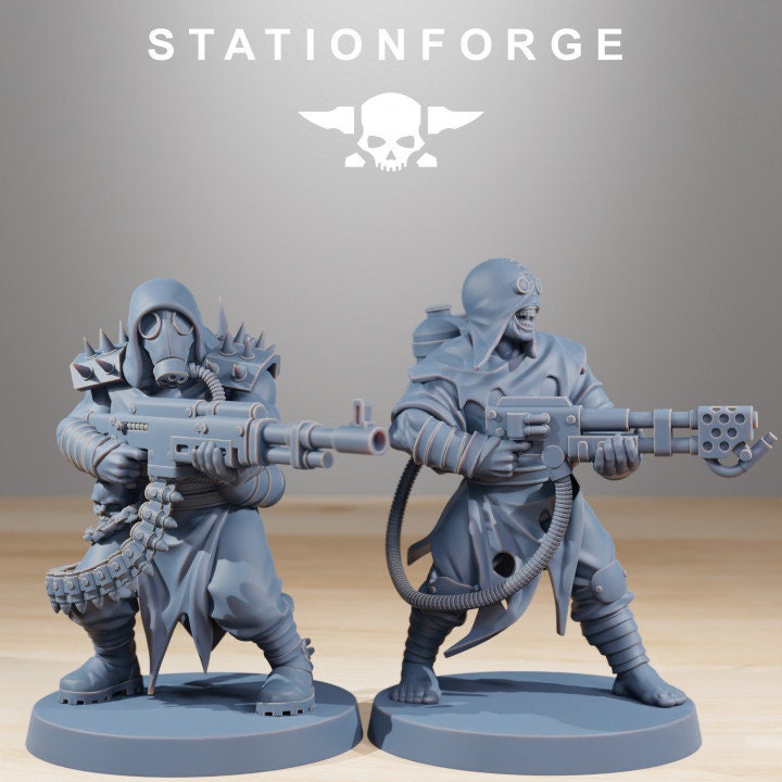 Corrupted Guard Nomads 32mm sci-fi fantasy miniature for tabletop games grimdark RPGs dnd wargaming miniature dungeons and dragons