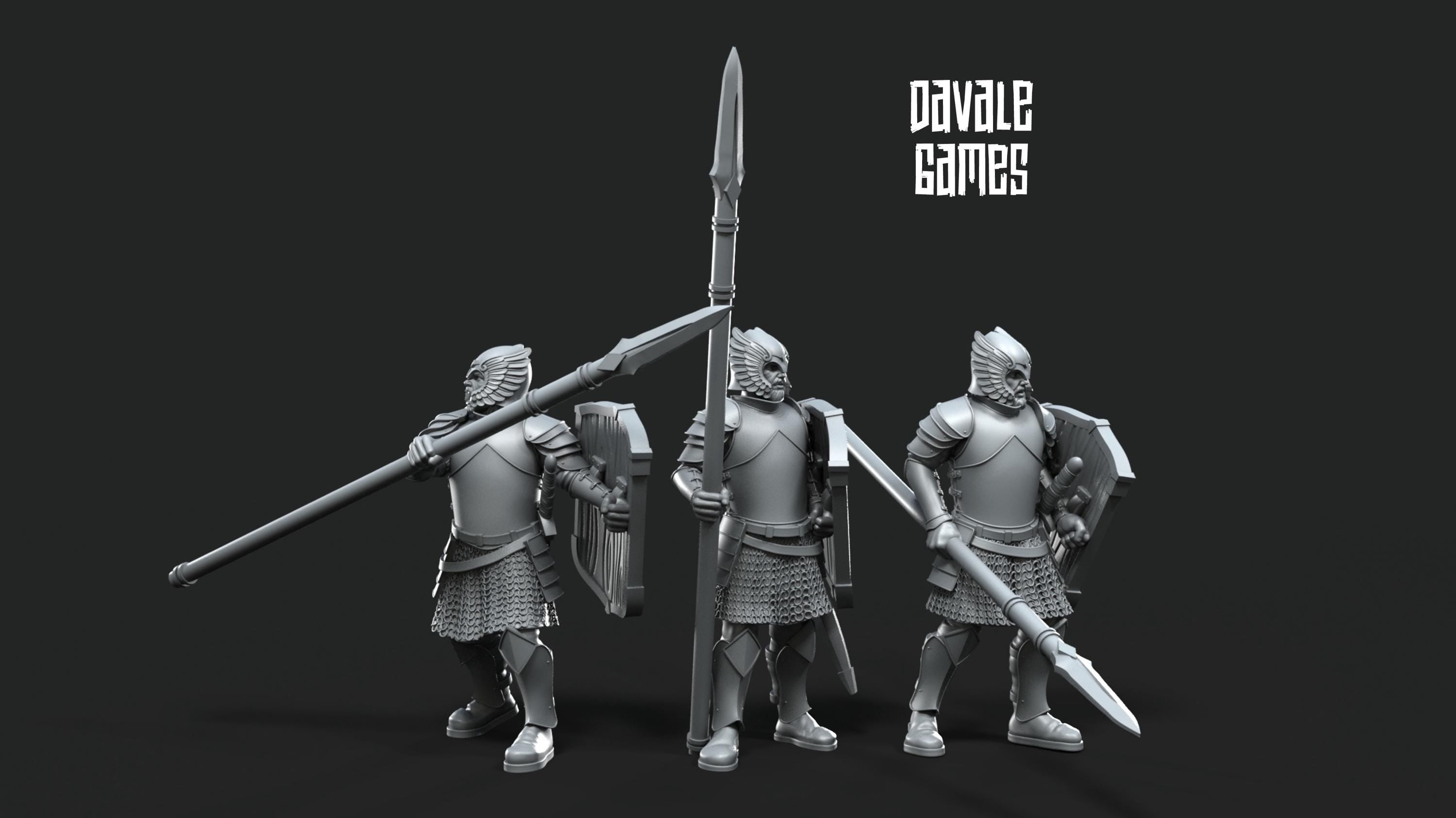 Grey Castle Spear Warriors