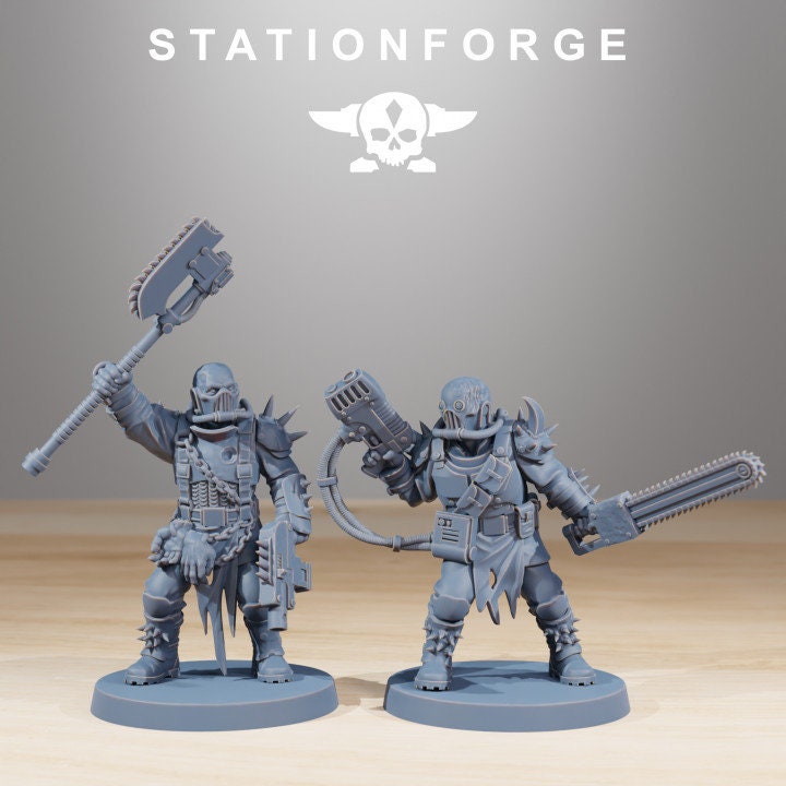 Corrupted Guard The Forsaken 32mm sci-fi fantasy miniature for tabletop games grimdark RPGs dnd wargaming miniature dungeons and dragons