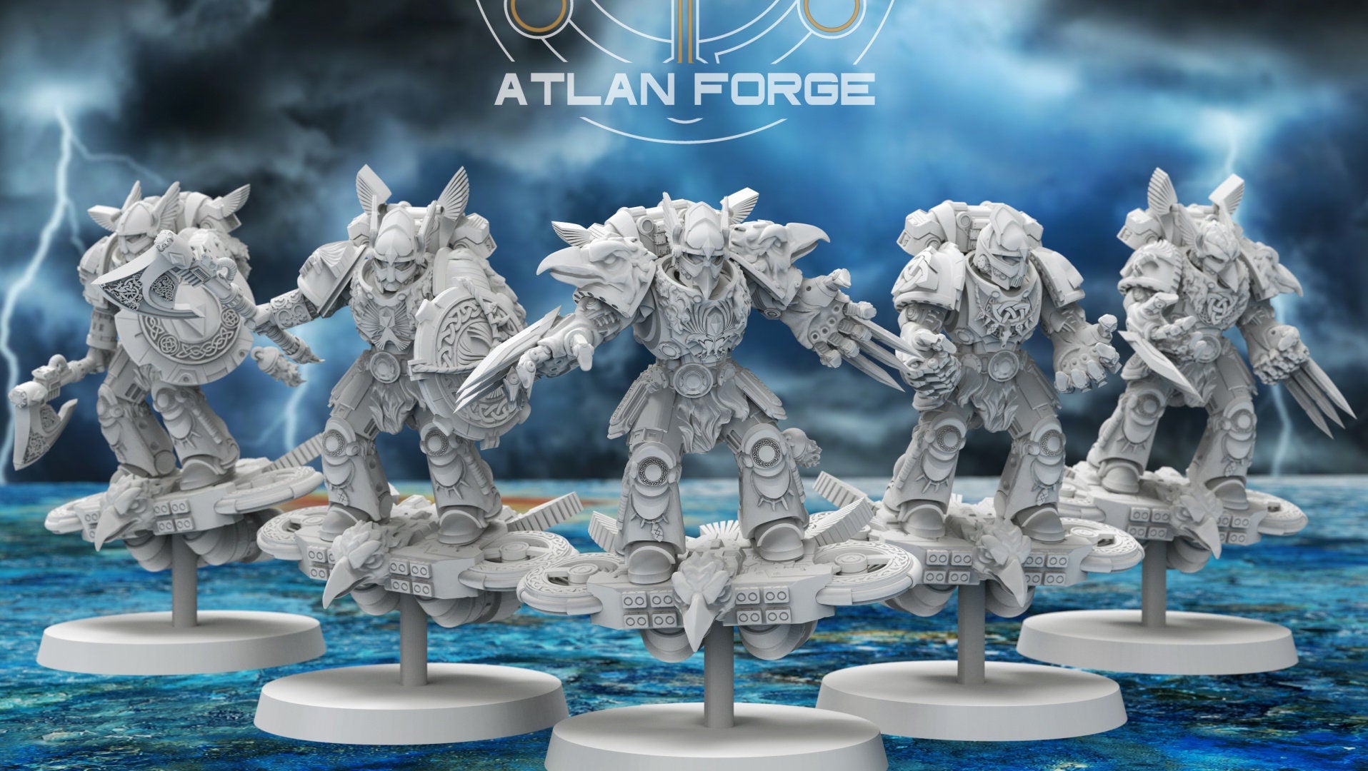 Asgardian Ravens 32mm sci-fi fantasy miniature for tabletop games grimdark RPGs dnd wargaming miniature dungeons and dragons