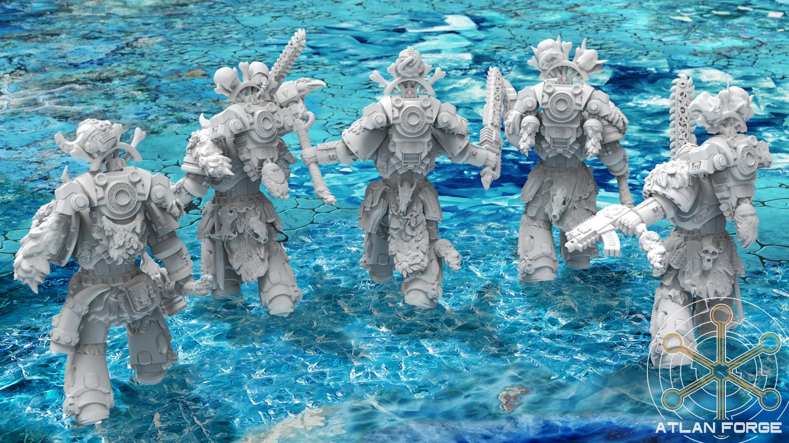 Asgardian Pack Hunters 32mm wargame miniatures fantasy dnd wargaming minis dungeons and dragons painting gift RPG tabletop minis
