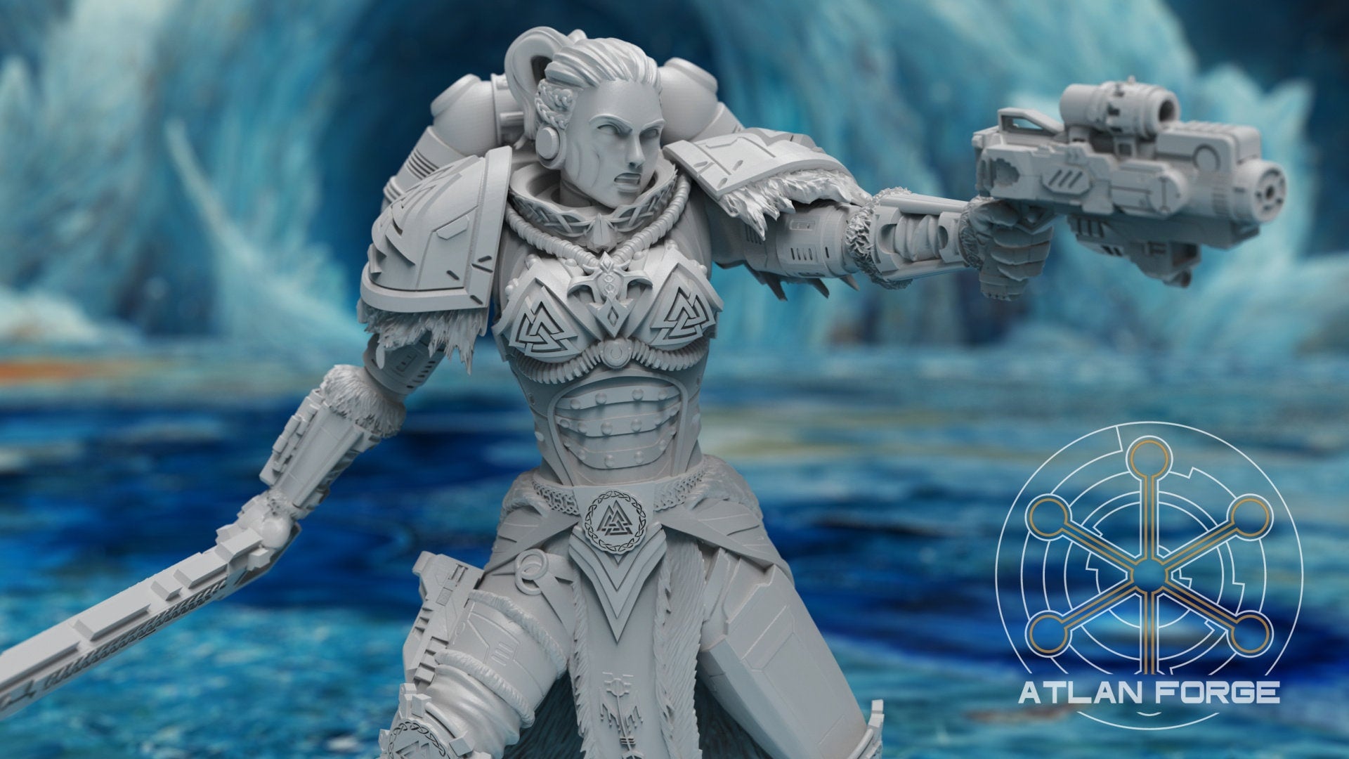 Asgardian Shield Maidens 32mm wargame miniatures fantasy dnd wargaming minis dungeons and dragons painting gift RPG tabletop minis