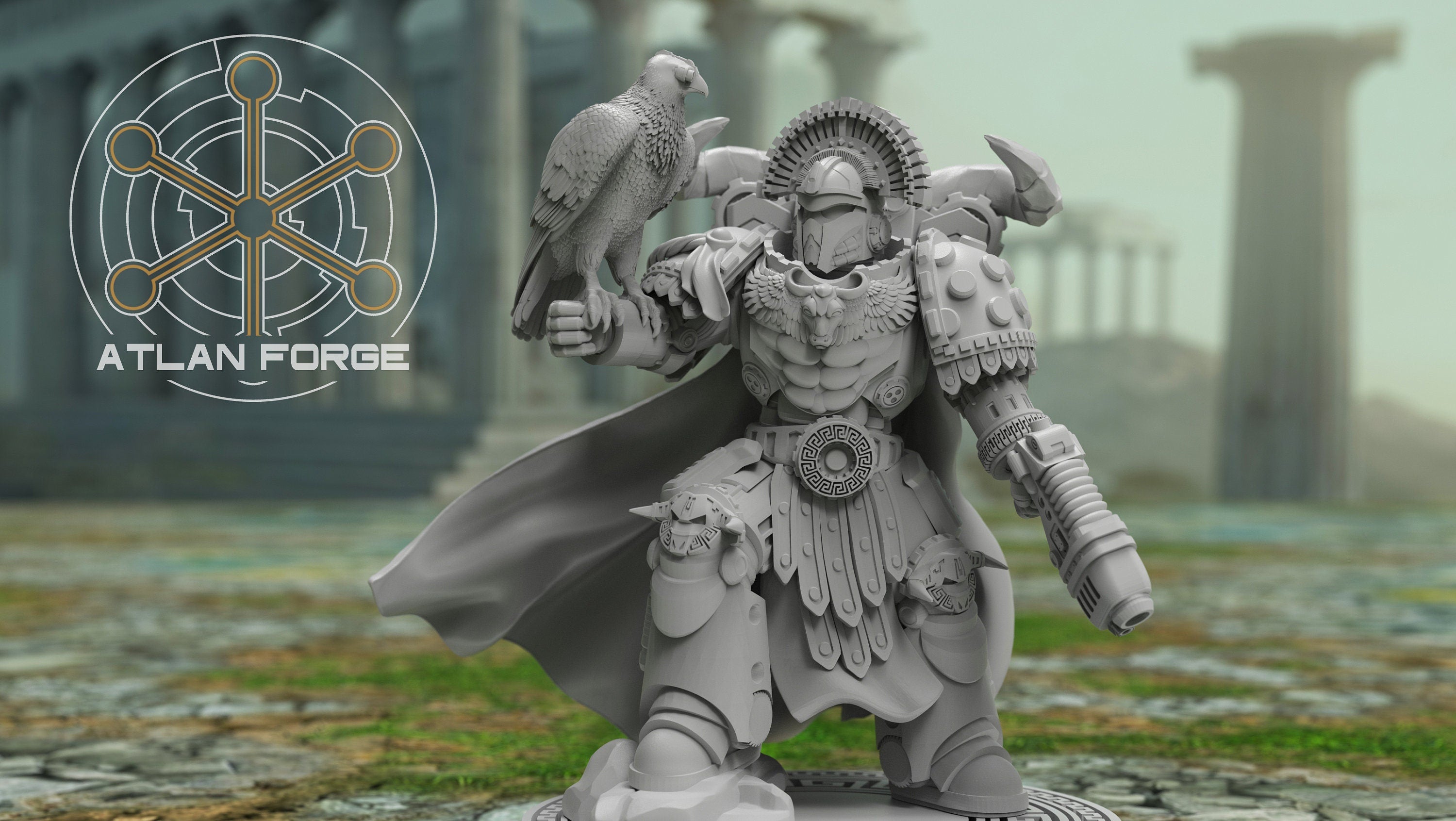 Hierax Minoan Commander 32mm Resin Miniature – Fantasy Hero for DnD and Wargaming