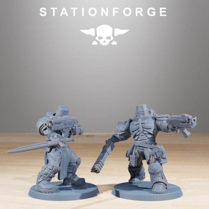 Socratis Zealots 32mm sci-fi fantasy miniature for tabletop games grimdark RPGs dnd wargaming miniature dungeons and dragons