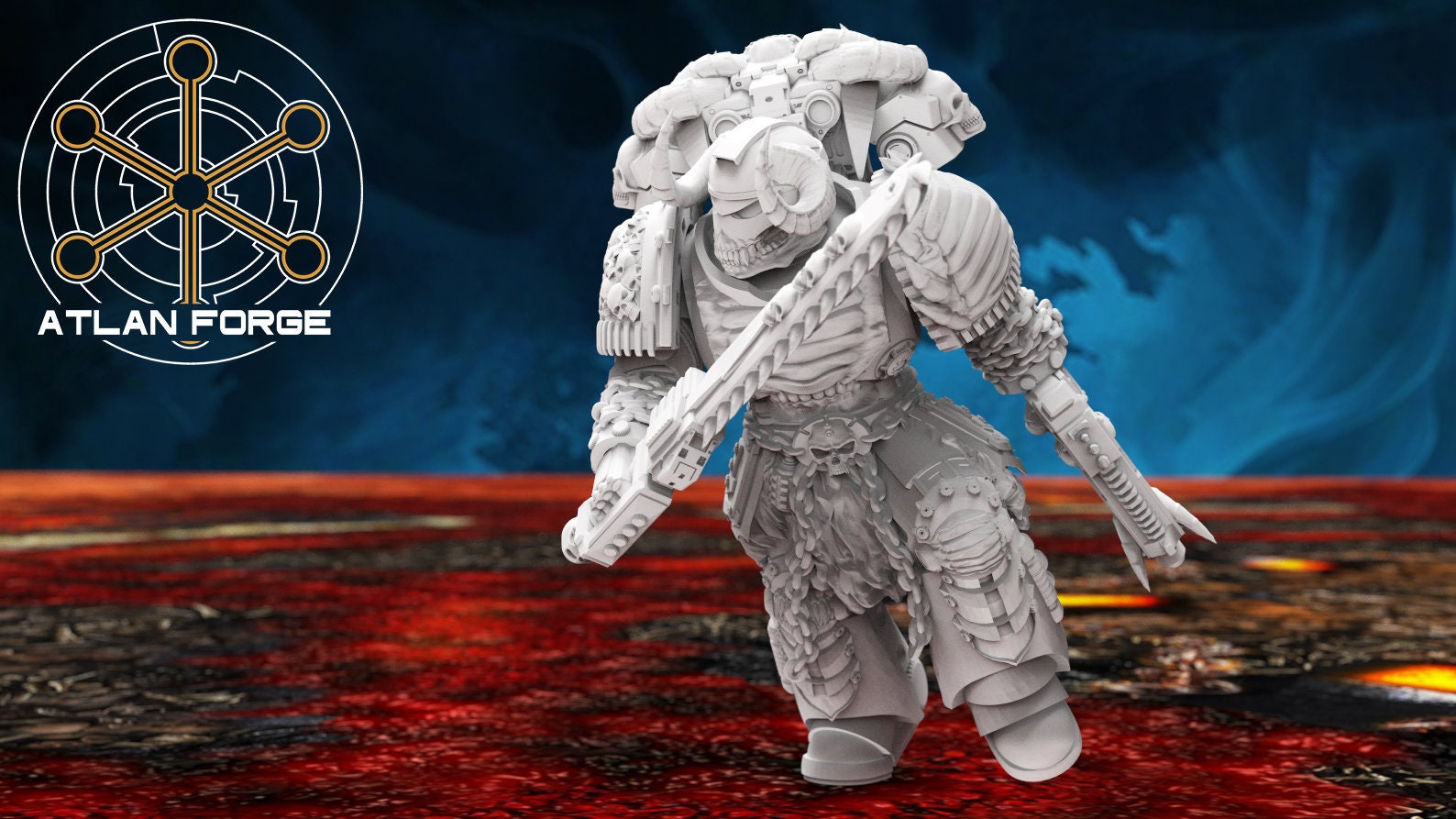 Daemon Knights of hades 32mm sci-fi fantasy miniature for tabletop games grimdark RPGs dnd wargaming miniature dungeons and dragons painting