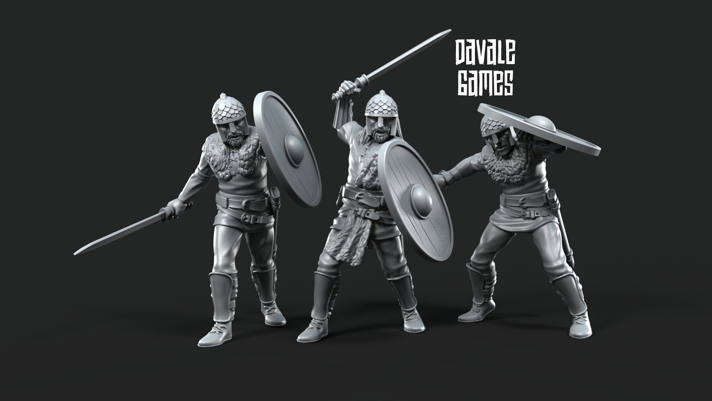 Gepids Soldiers 28mm miniatures dnd minis fantasy miniatures dungeons and dragons miniatures painting wargaming miniatures tabletop wargames