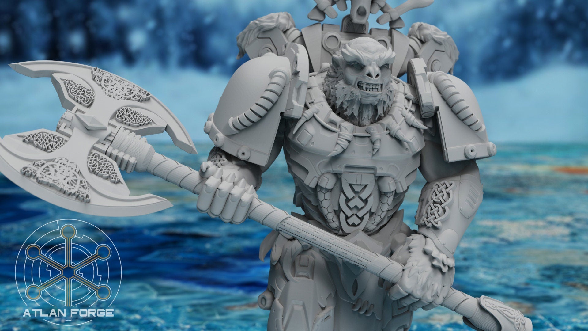 Asgardian Ursanthropes 32mm wargame miniatures fantasy dnd wargaming minis dungeons and dragons painting gift RPG tabletop minis