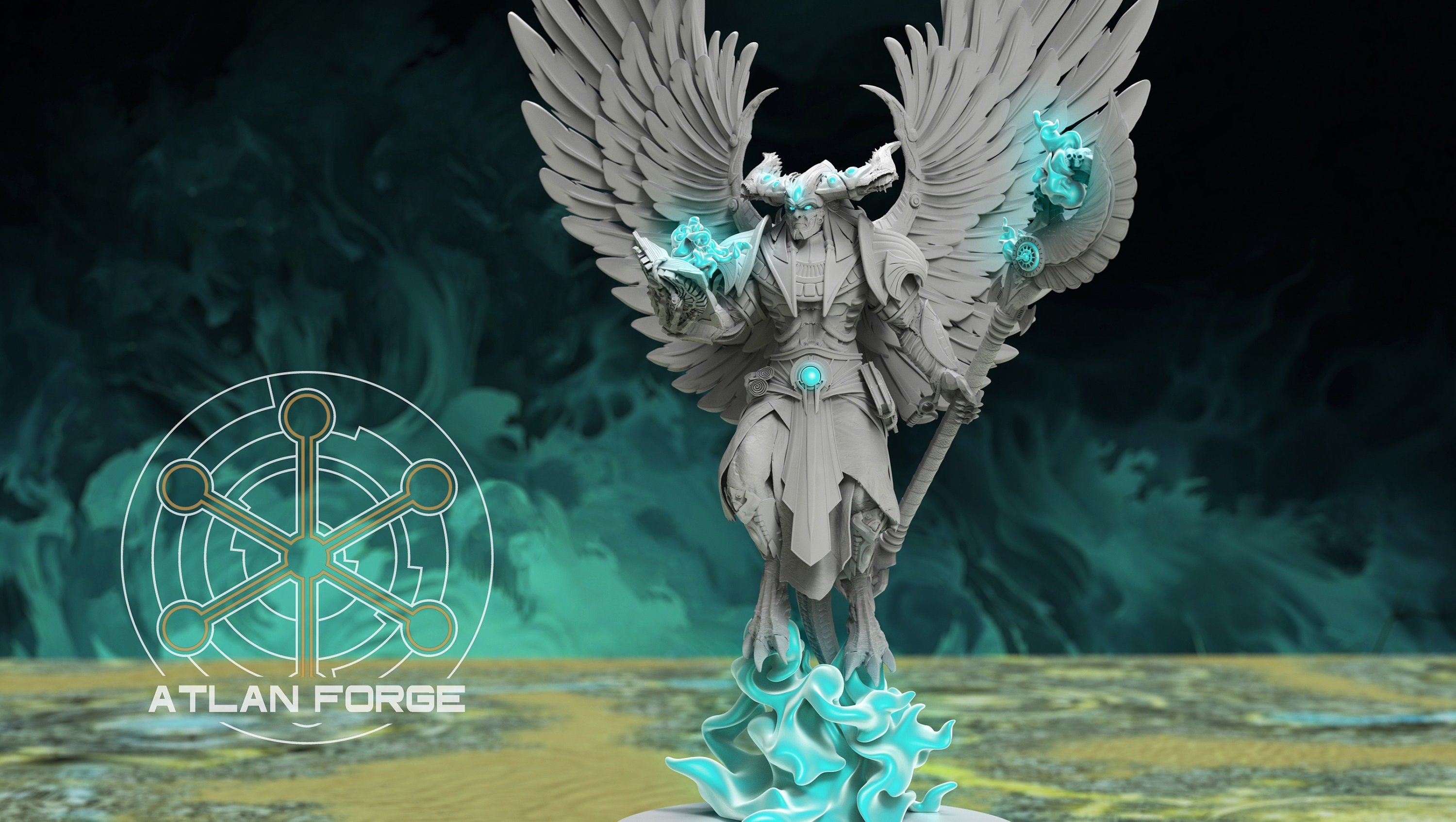 Archdemon of Aegyptus 32mm wargame fantasy miniature dnd wargaming miniature dungeons and dragons painting gift RPG tabletop minis