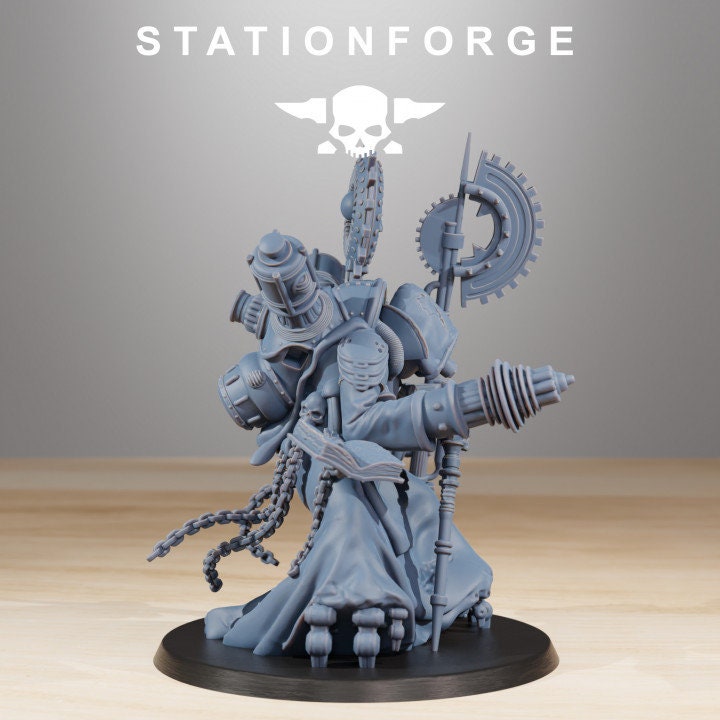 Scavenger Cultist Leader 32mm sci-fi fantasy miniature for tabletop games grimdark RPGs dnd wargaming miniature dungeons and dragons