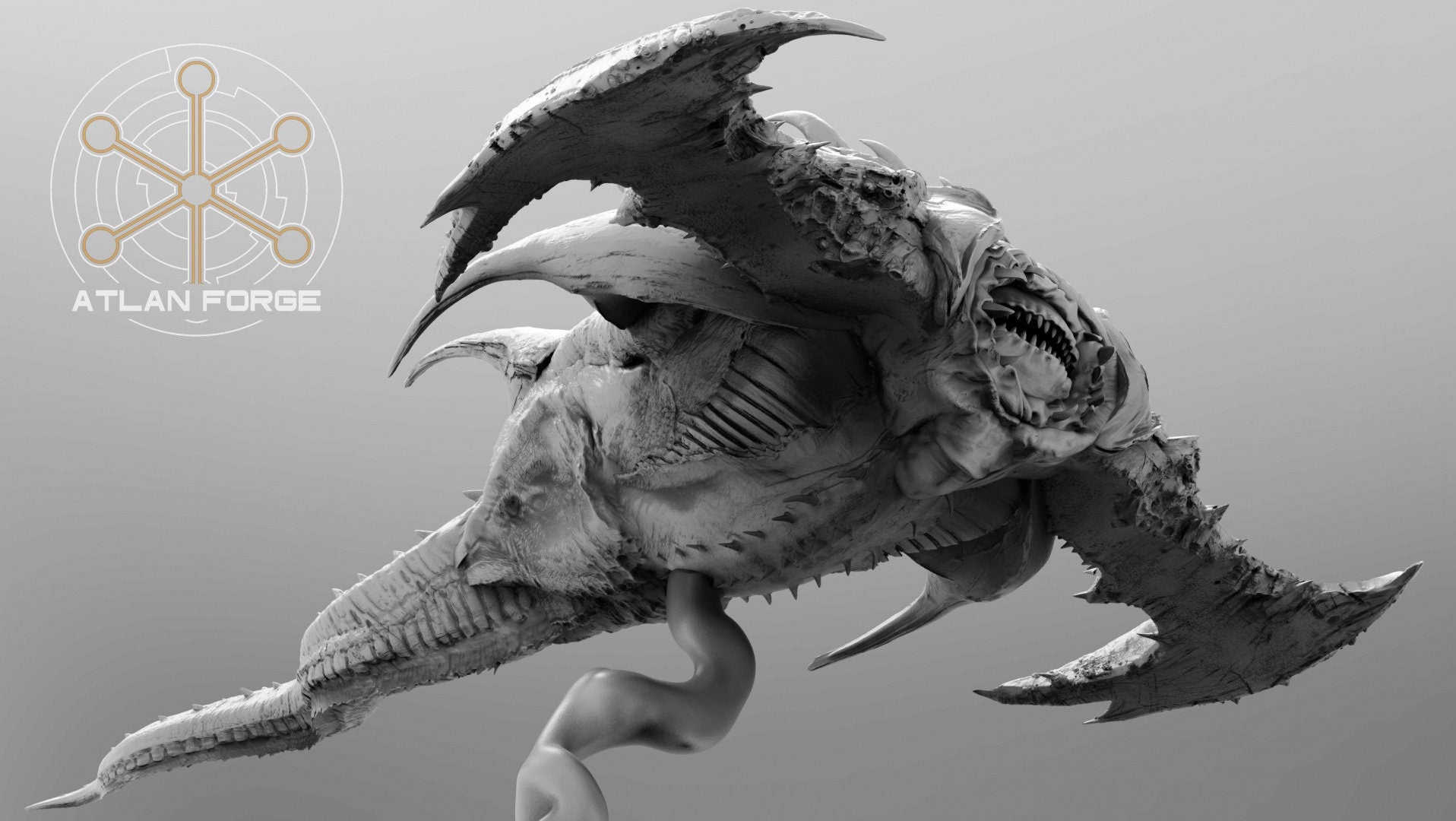Manta Demons 32mm sci-fi fantasy miniature for tabletop games grimdark RPGs dnd wargaming miniature dungeons and dragons painting