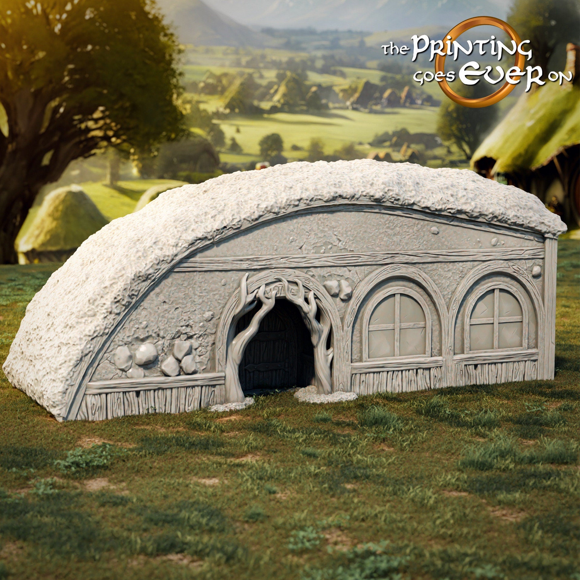 Halfling house medium 28mm Scatter Terrain tabletop fantasy wargaming terrain for dnd dungeons and dragons pathfinder miniature gift