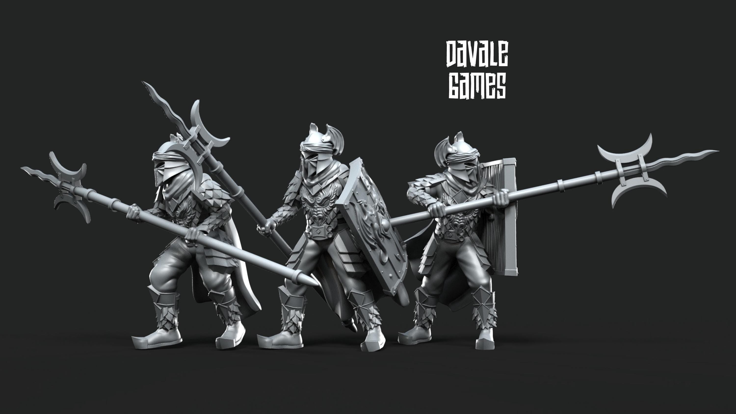Dragon Army Elite Pikemen 28mm miniature dungeon and dragons fantasy wargaming miniature tabletop fantasy miniature painting dnd
