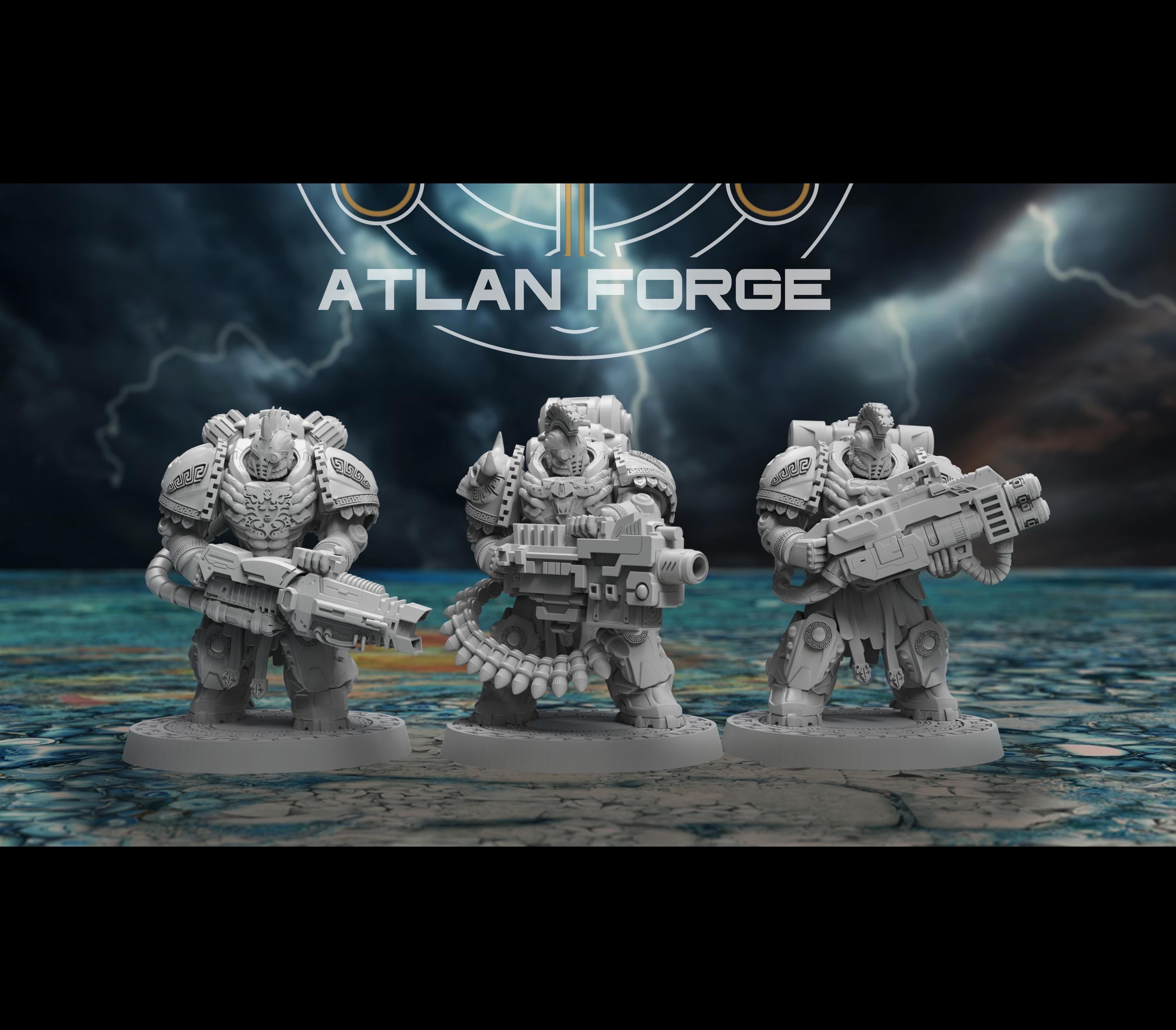 Minoan Heavy Aegis 32mm sci-fi fantasy miniature tabletop games grimdark RPGs dnd wargaming miniature dungeons and dragons painting