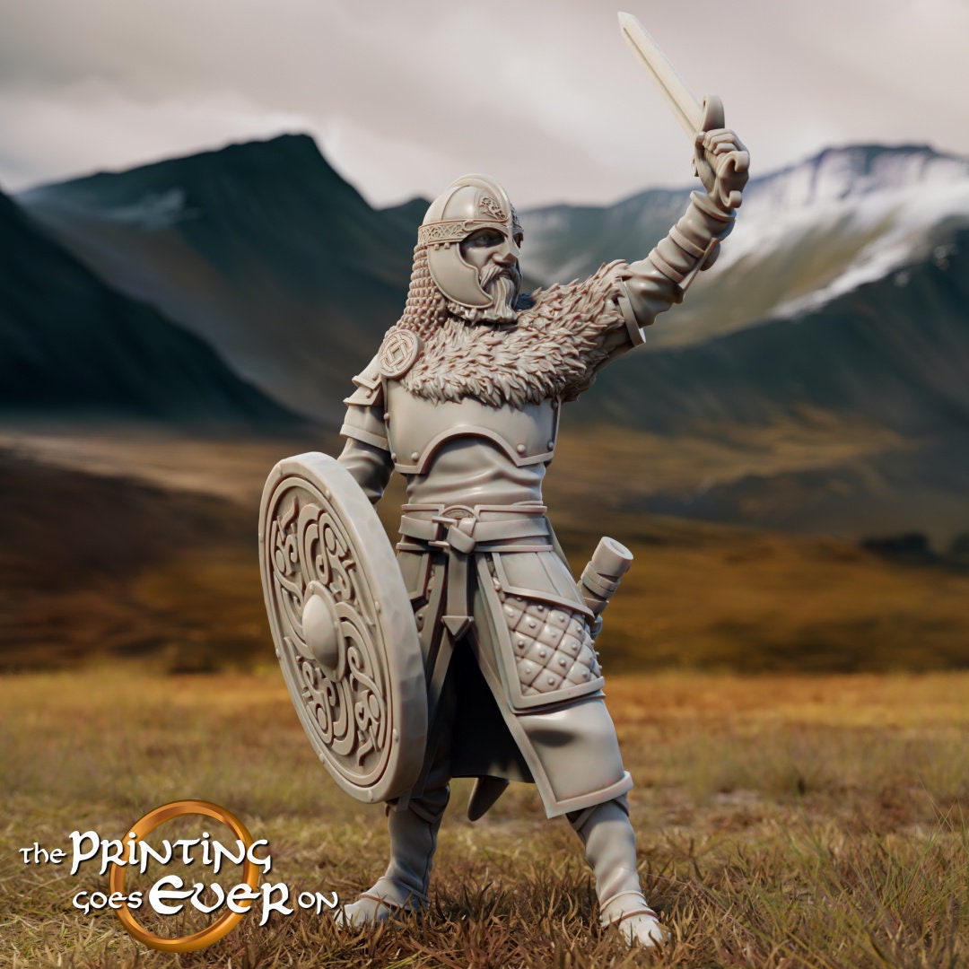 King Teobald 28mm dnd miniature dungeon and dragons fantasy wargaming miniature tabletop wargame fantasy miniature for painting gift