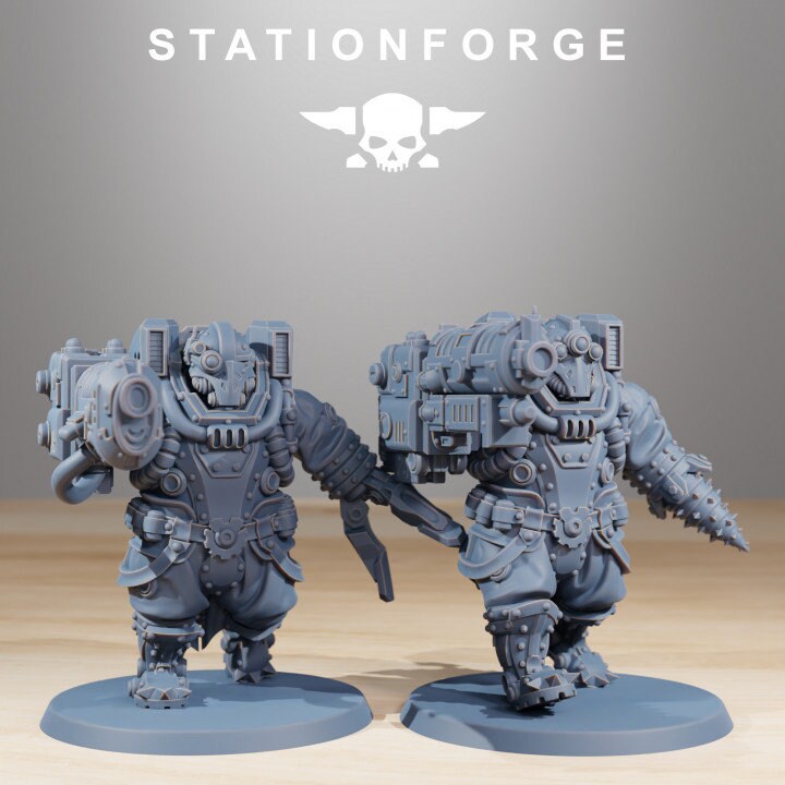 Frontliners Heavy Support 32mm sci-fi fantasy miniature for tabletop games grimdark RPGs dnd wargaming miniature dungeons and dragons