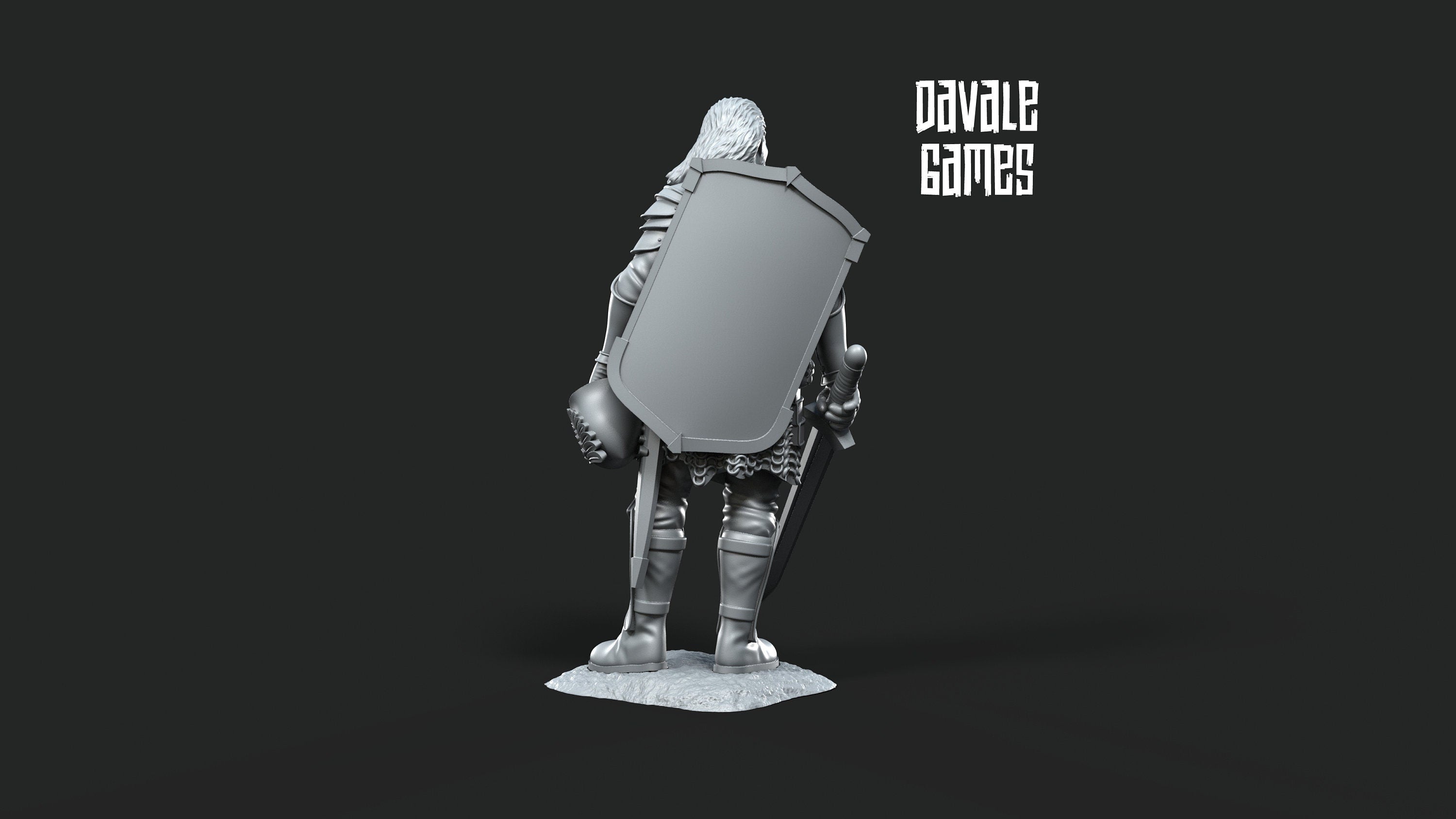 Veteran Grey Castle Captain 28mm miniatures dnd minis fantasy dungeons and dragons miniatures painting wargaming miniatures tabletop