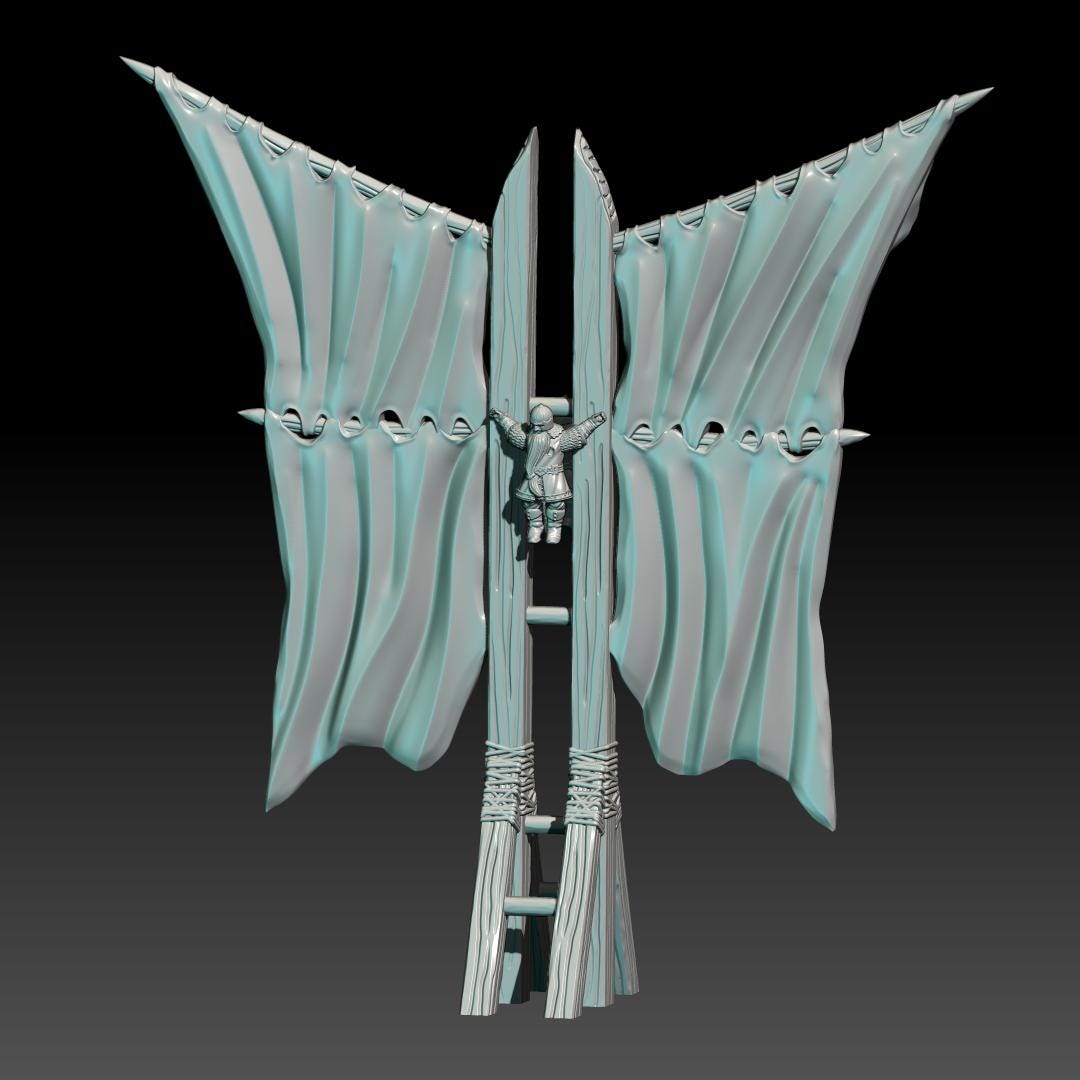 Banner Tower Kit 28mm Scatter Terrain tabletop fantasy wargaming terrain for dnd dungeons and dragons pathfinder miniature gift