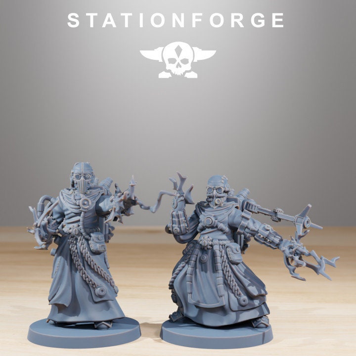 Forager Preachers 32mm sci-fi fantasy miniature for tabletop games grimdark RPGs dnd wargaming miniature dungeons and dragons